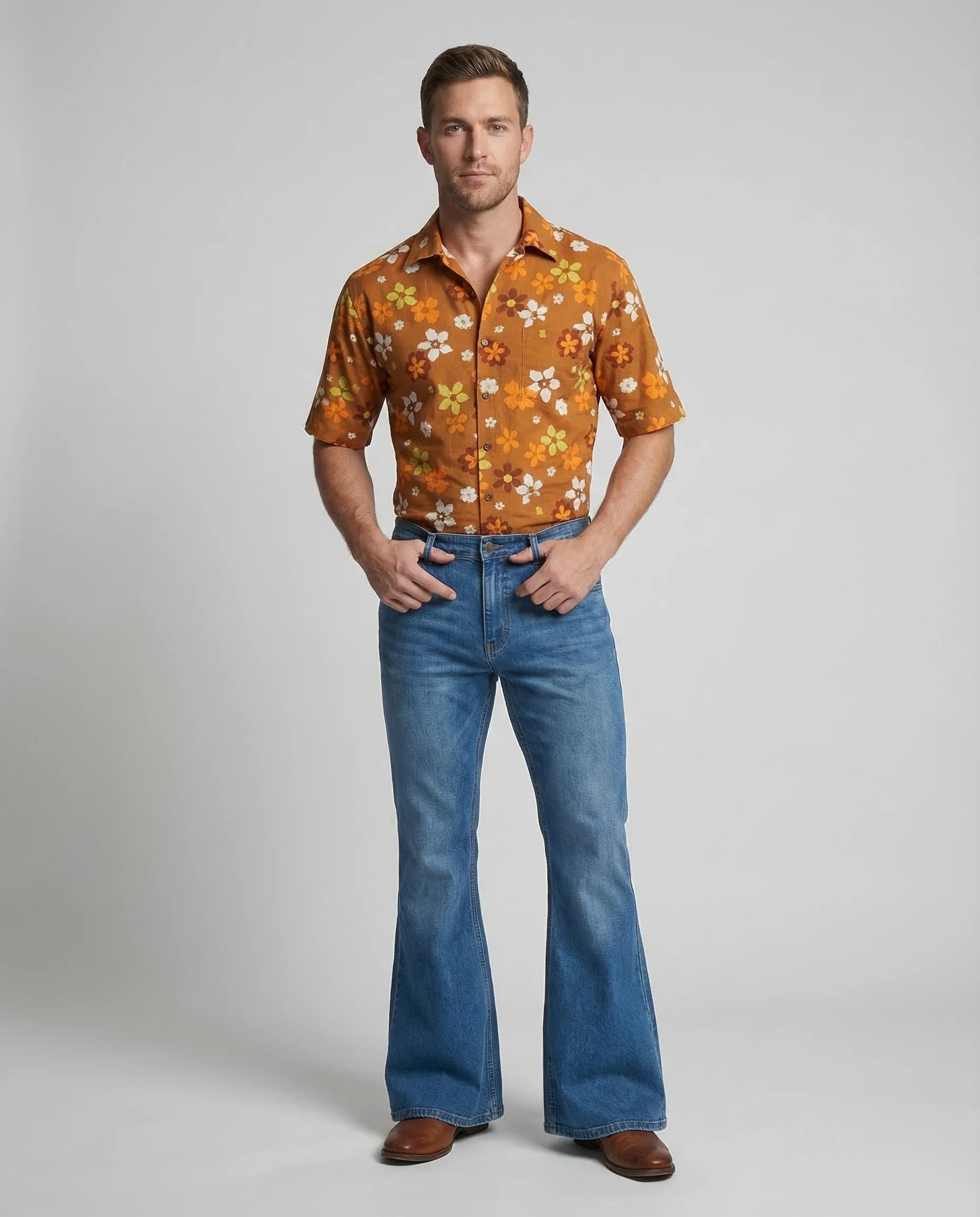 Herren Schlagjeans Retro Used