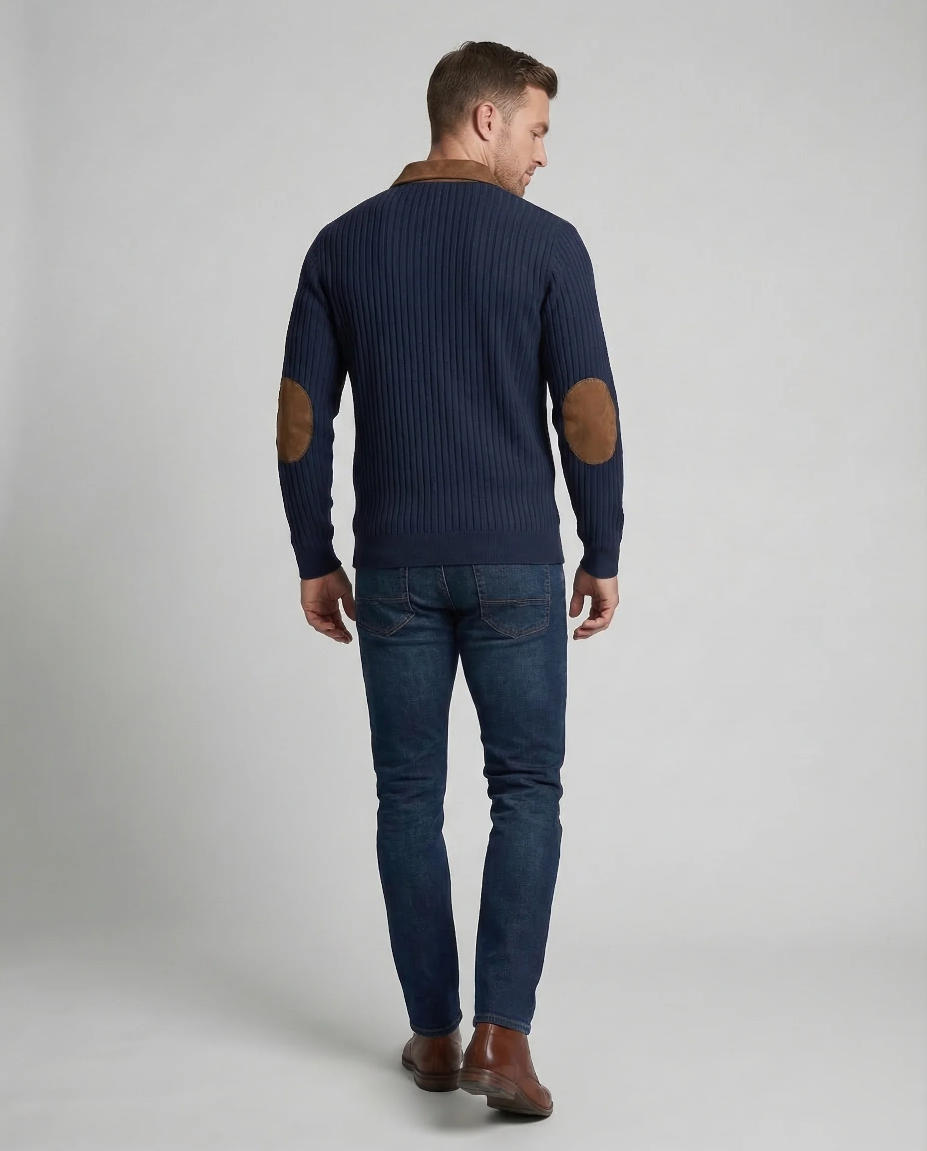 Herren Strickpullover Halbzip - Image 4