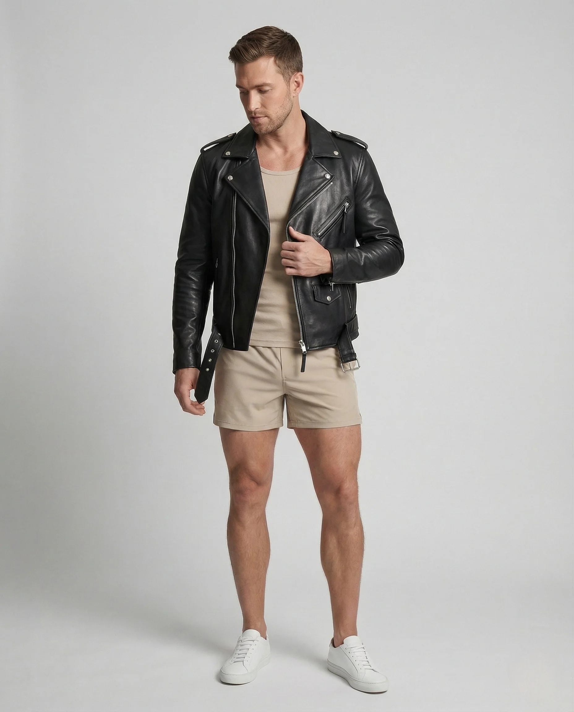 Herren Roadster Lederjacke - Image 2