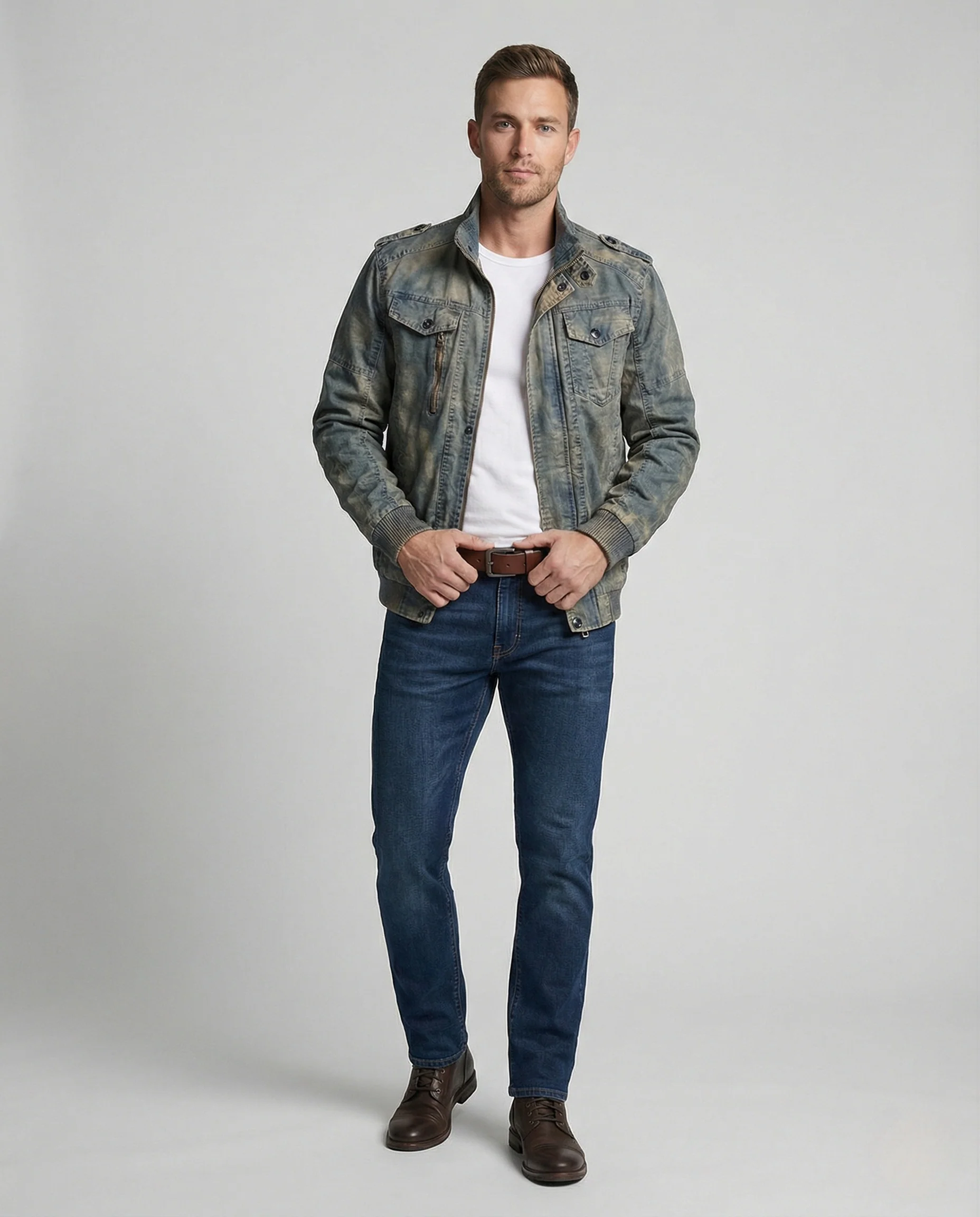 Herren Canvasjacke Baumwolle robust - Image 5