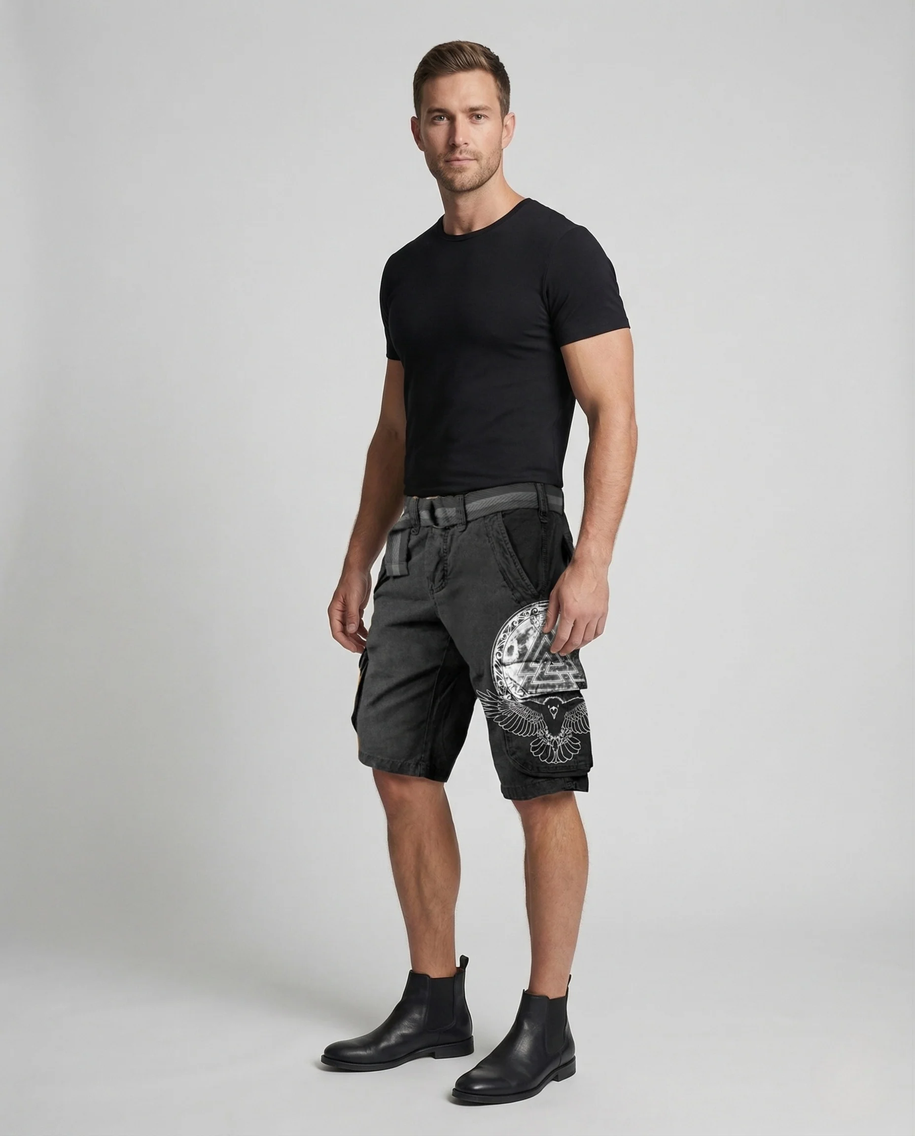 Herren Cargo Shorts Baumwollmix Mehrfachtaschen - Image 2