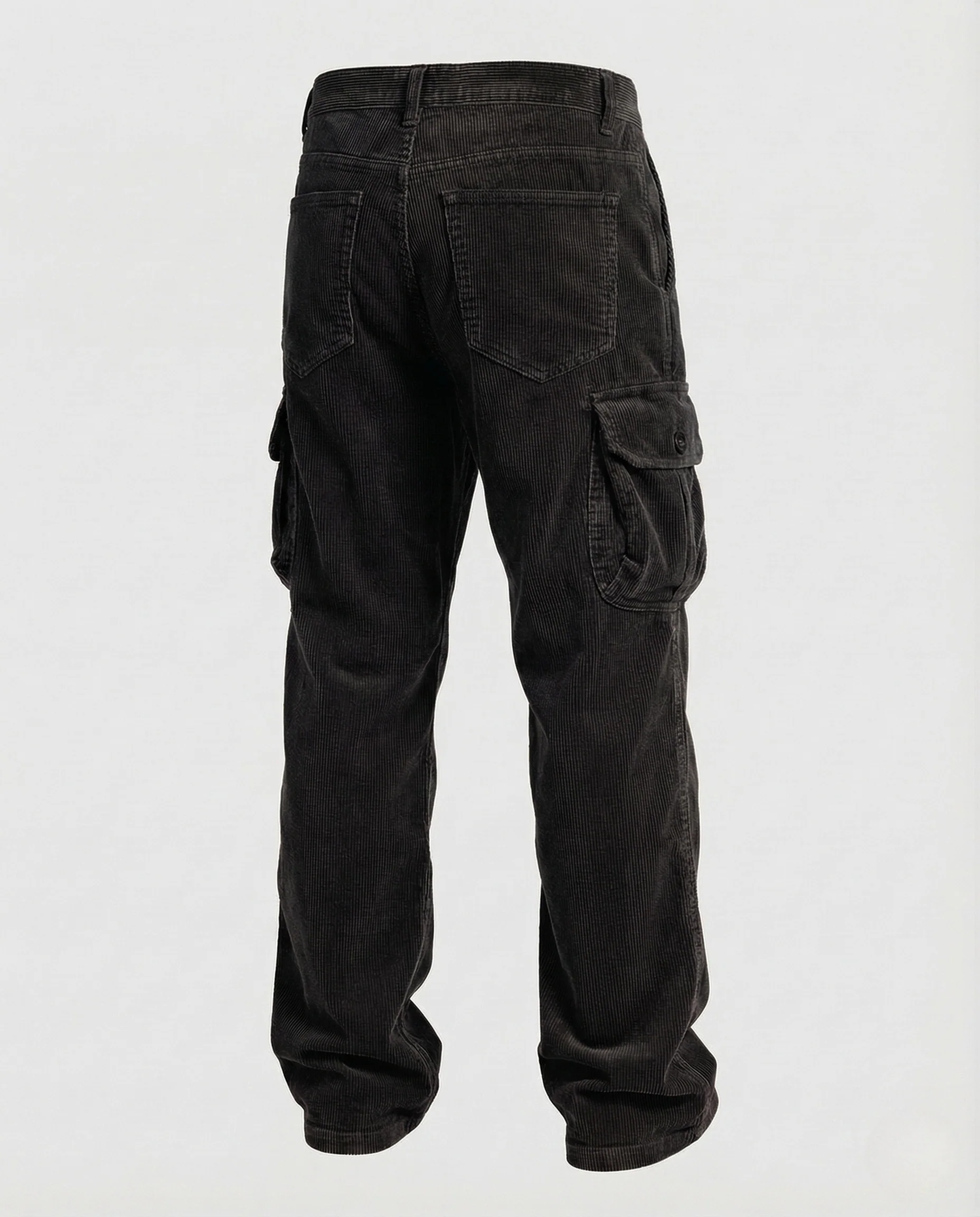Herren Cord Cargo Hose Taschen - Image 7
