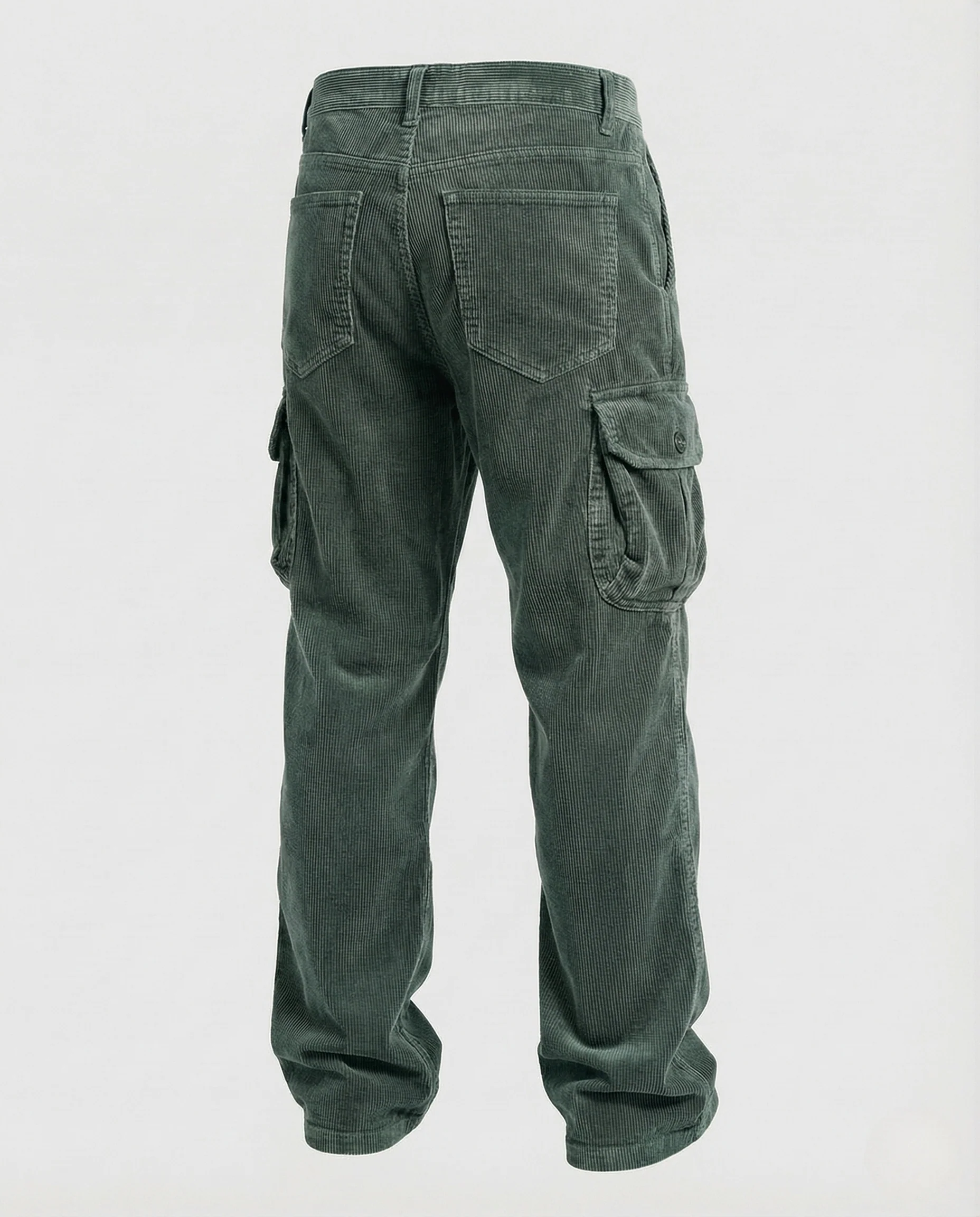 Herren Cord Cargo Hose Taschen - Image 9