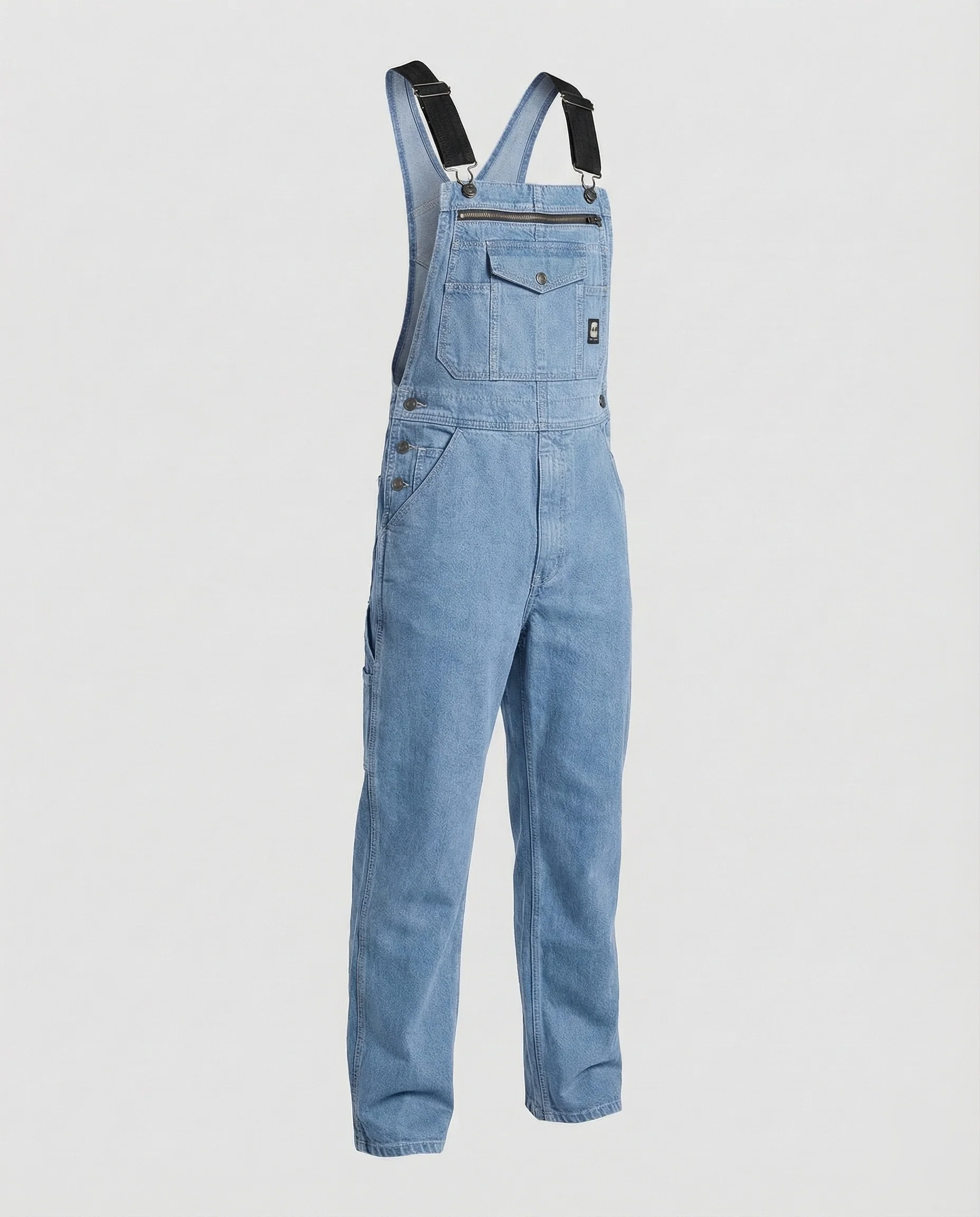Herren Denim Latzhose Verstellbare Träger - Image 5