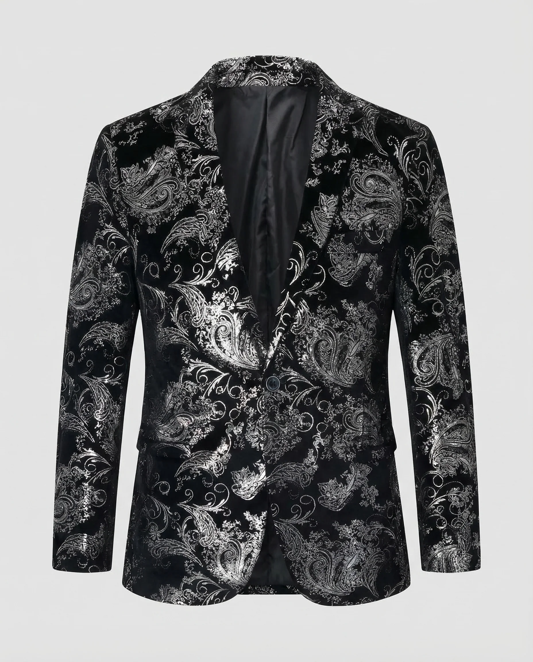 Herren Samt Sakko Paisley - Image 5