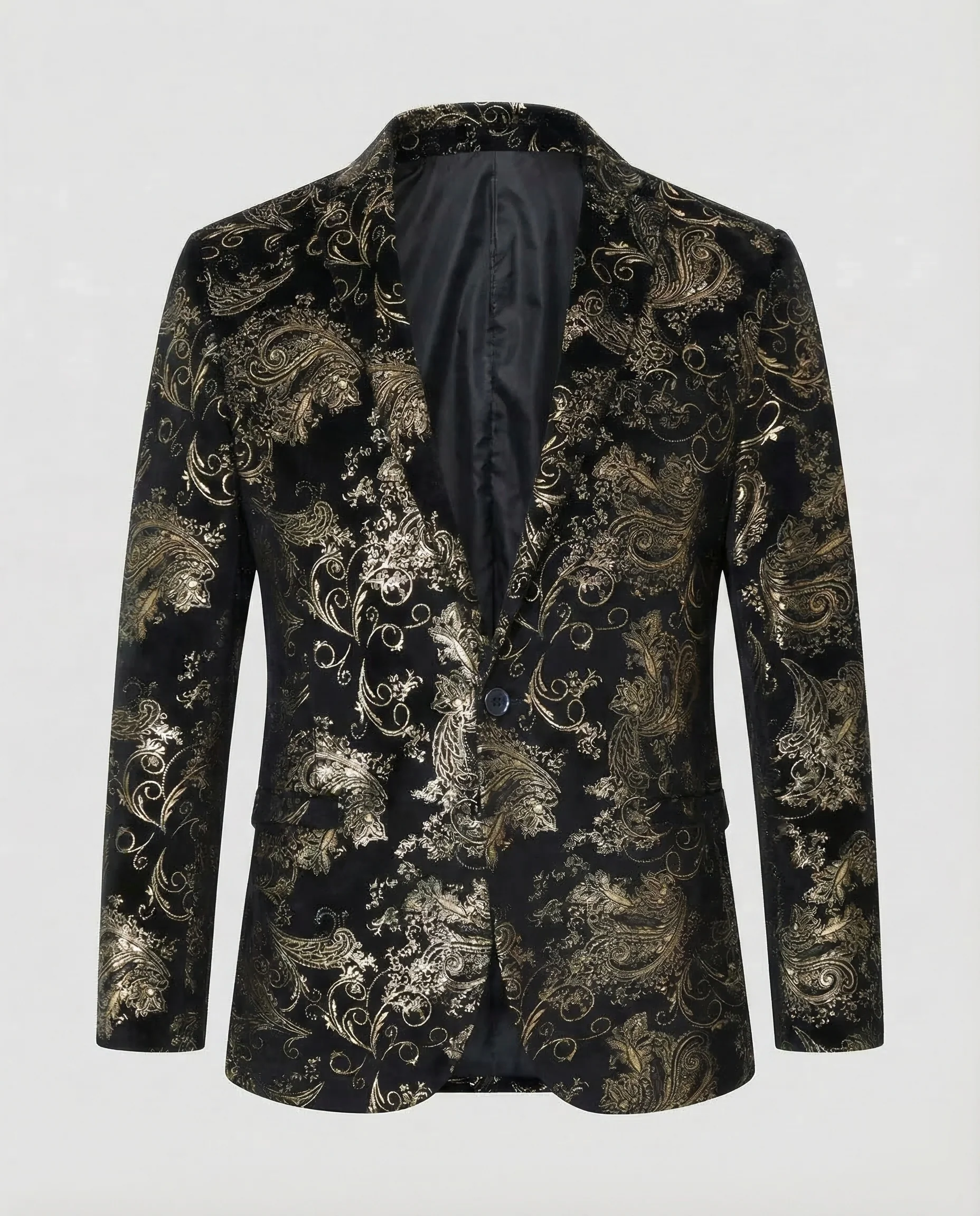 Herren Samt Sakko Paisley - Image 6