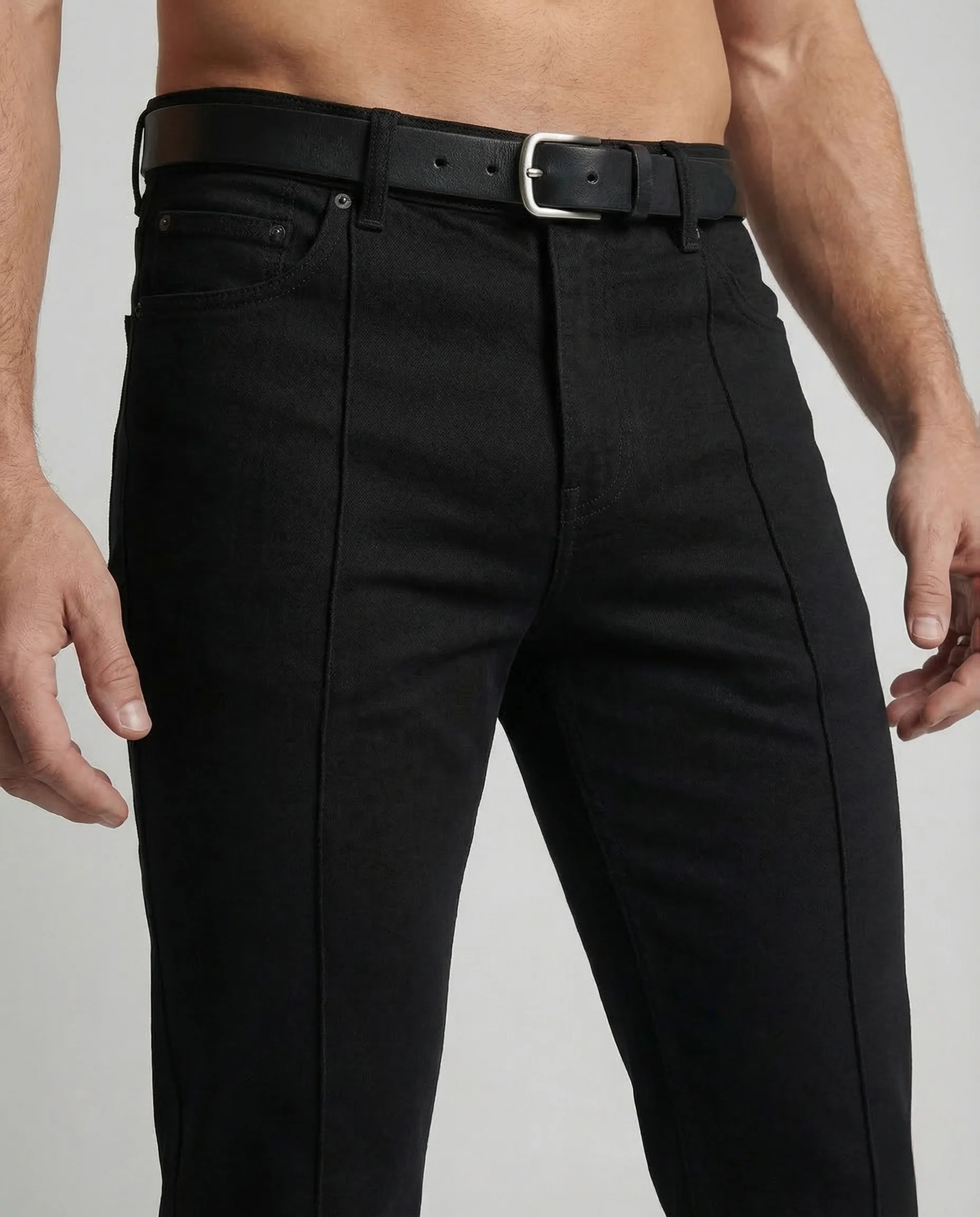 Herren Denim Schlaghose Stretch - Image 3