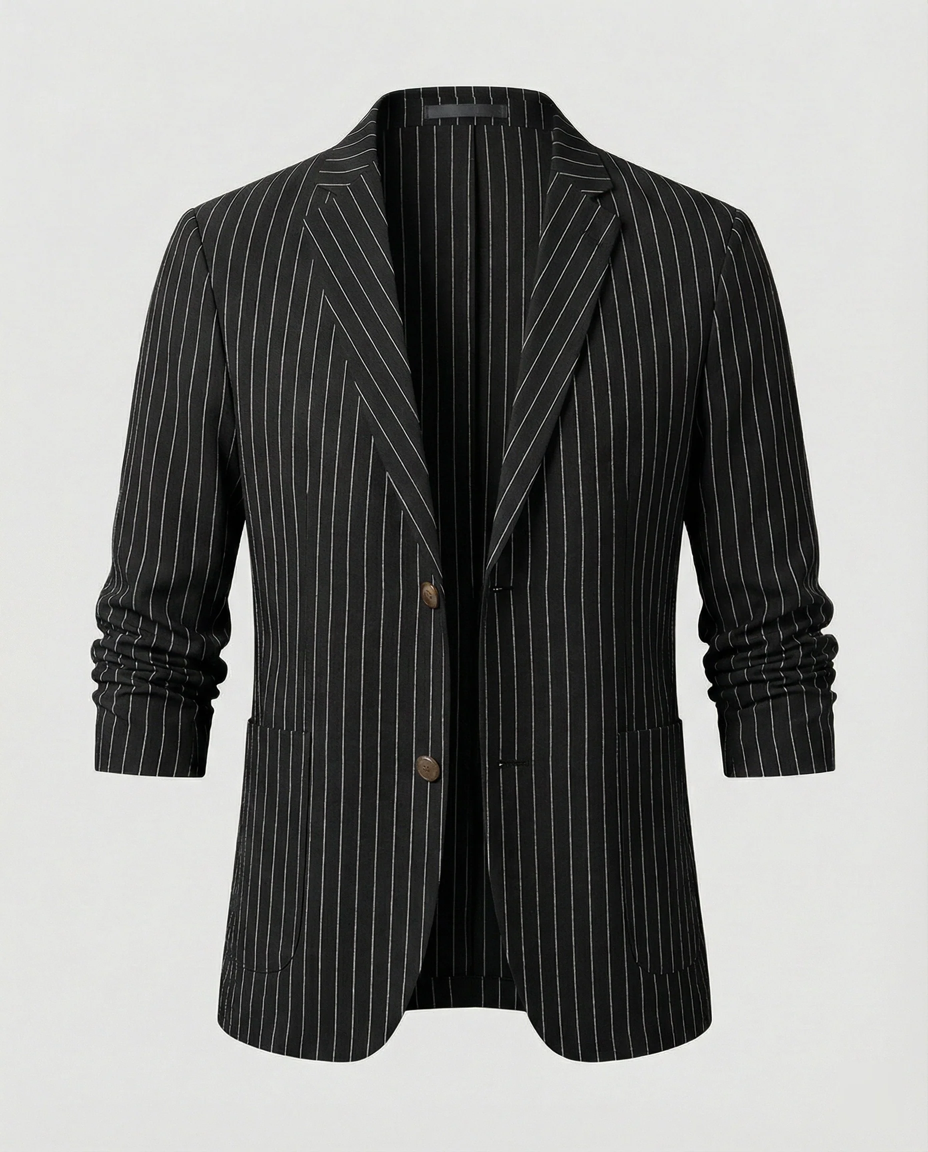 Herren Nadelstreifen Sakko Slim Fit Sommer - Image 2