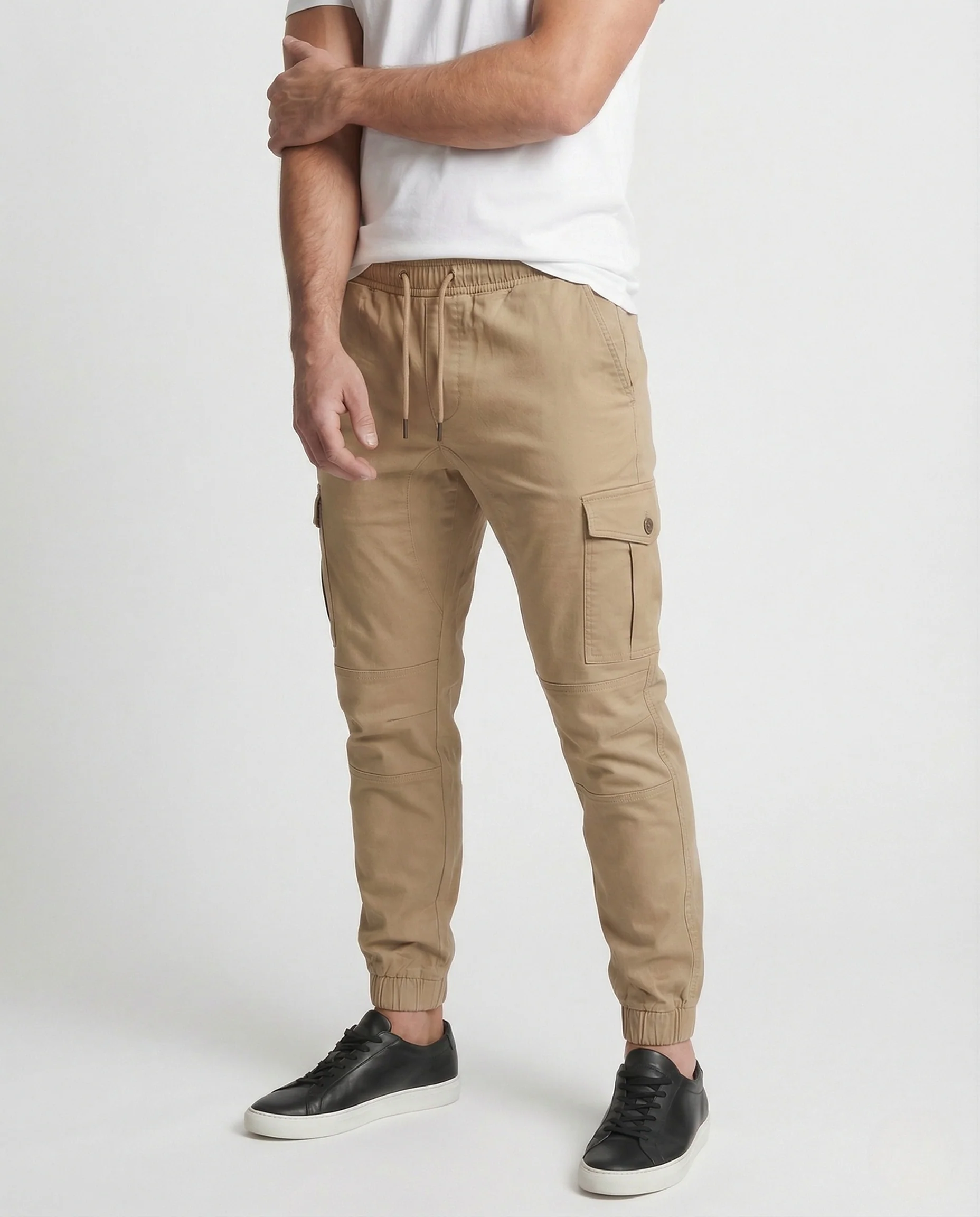 Herren Cargo Jogginghose mit Kordelzug & Klappentaschen - Image 2
