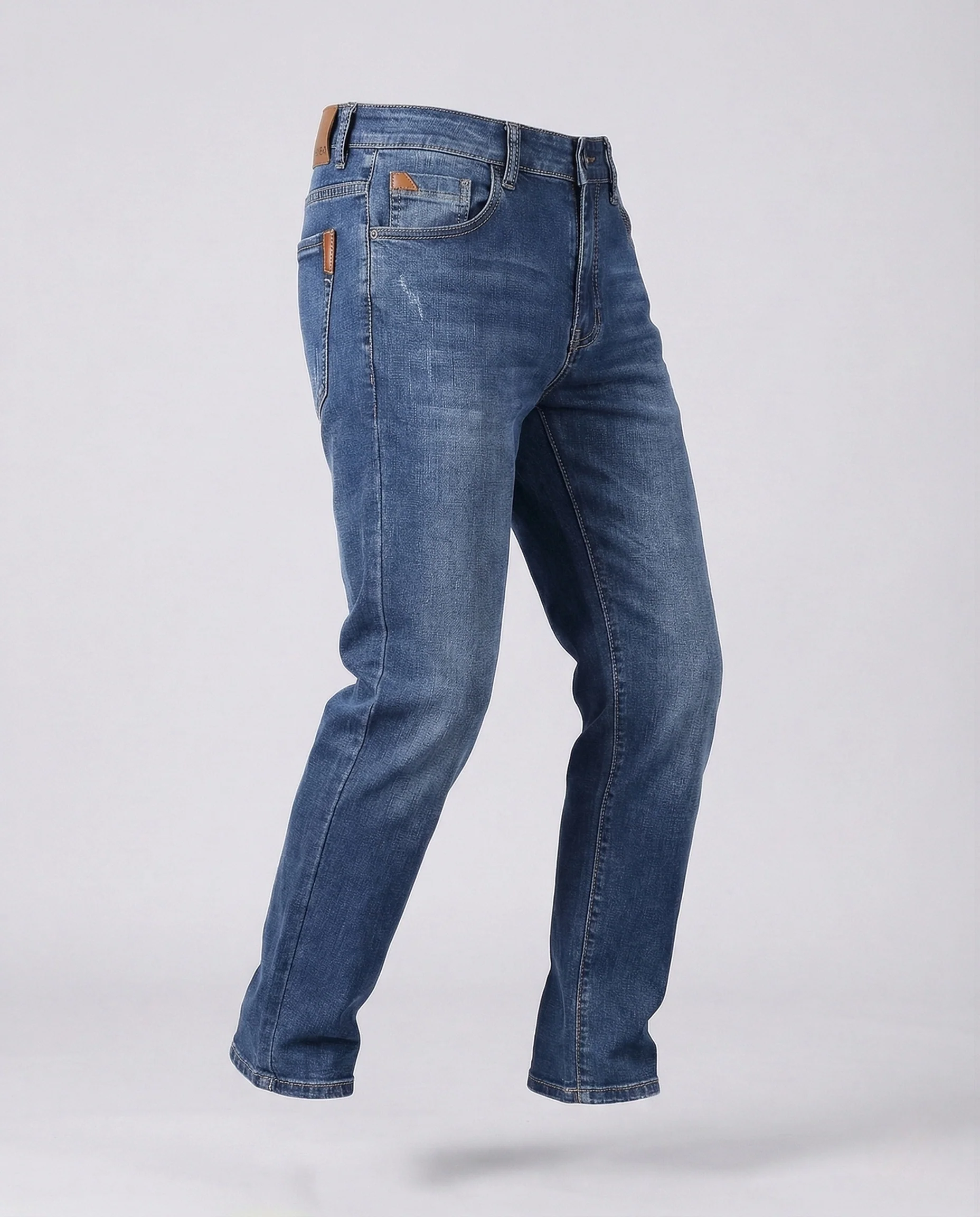 Herren Stretch Jeans Slim Fit Gerades Bein - Image 6