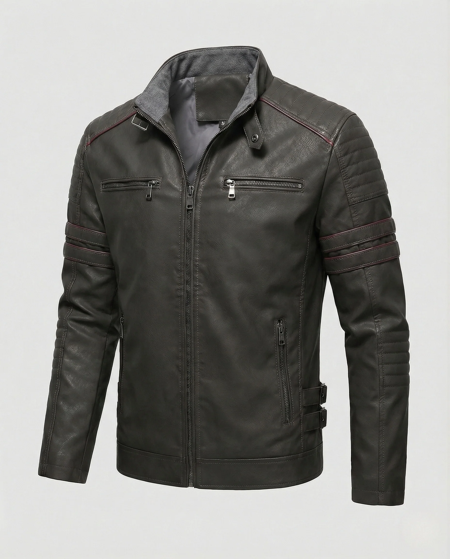 Herren Motorsport Lederblouson - Image 7