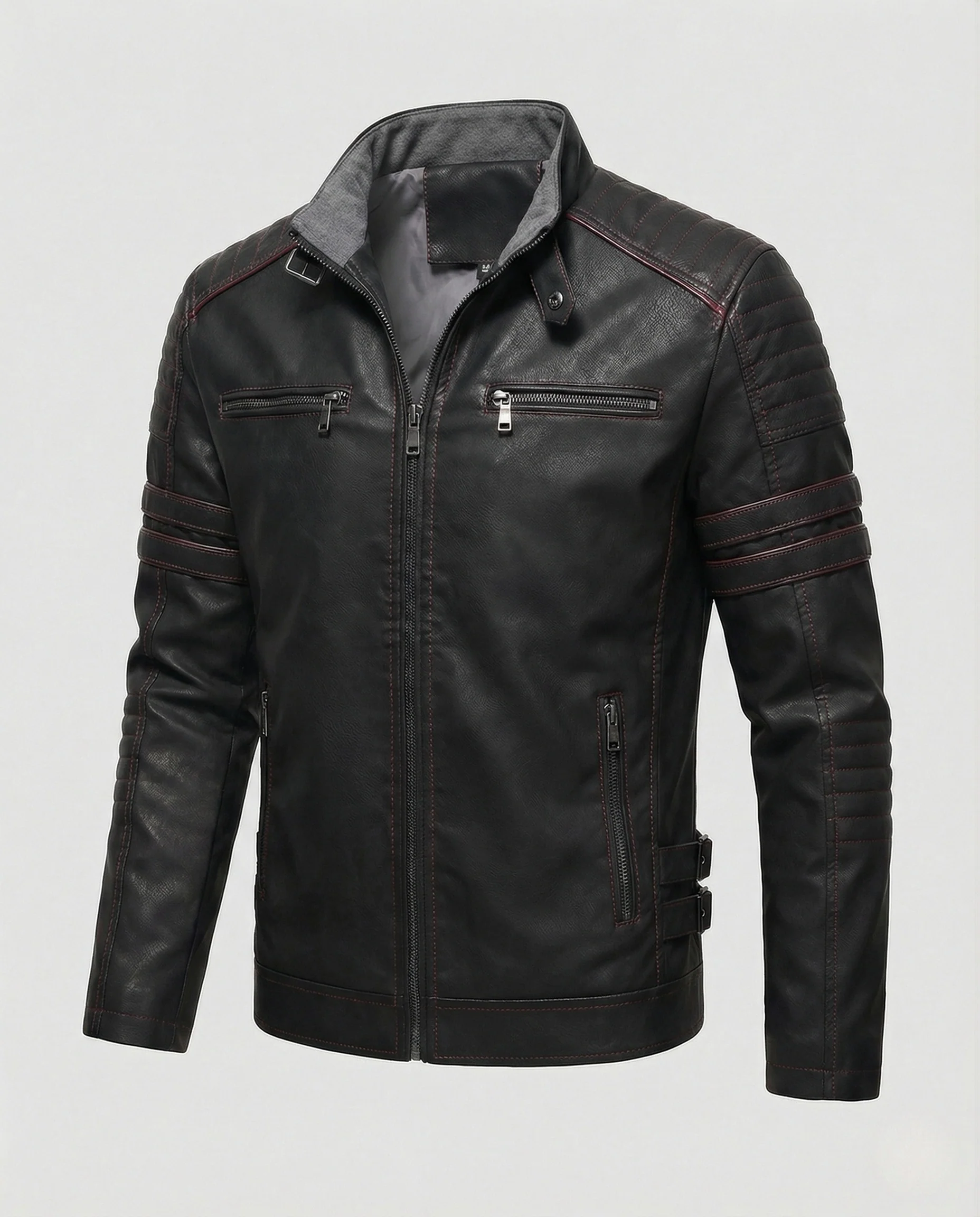 Herren Motorsport Lederblouson - Image 8