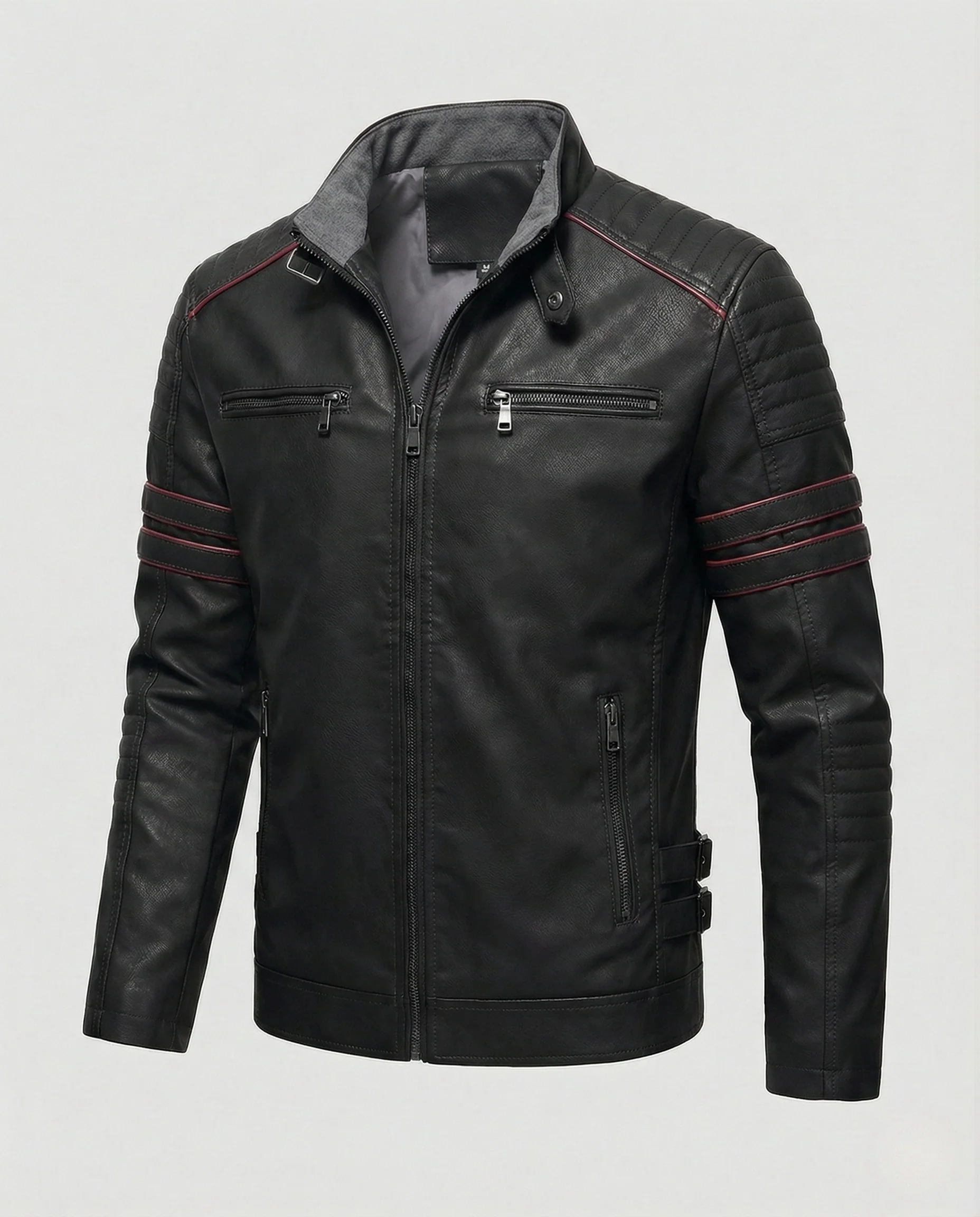 Herren Motorsport Lederblouson - Image 9
