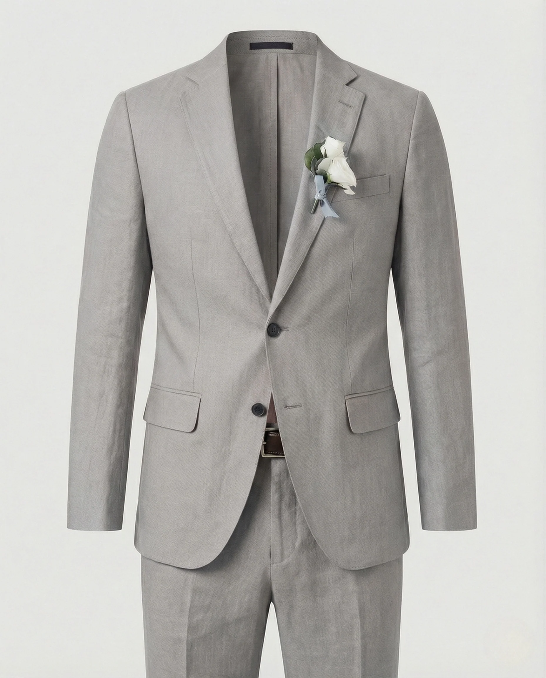 Leinenmischanzug Slim Fit Herren - Image 10
