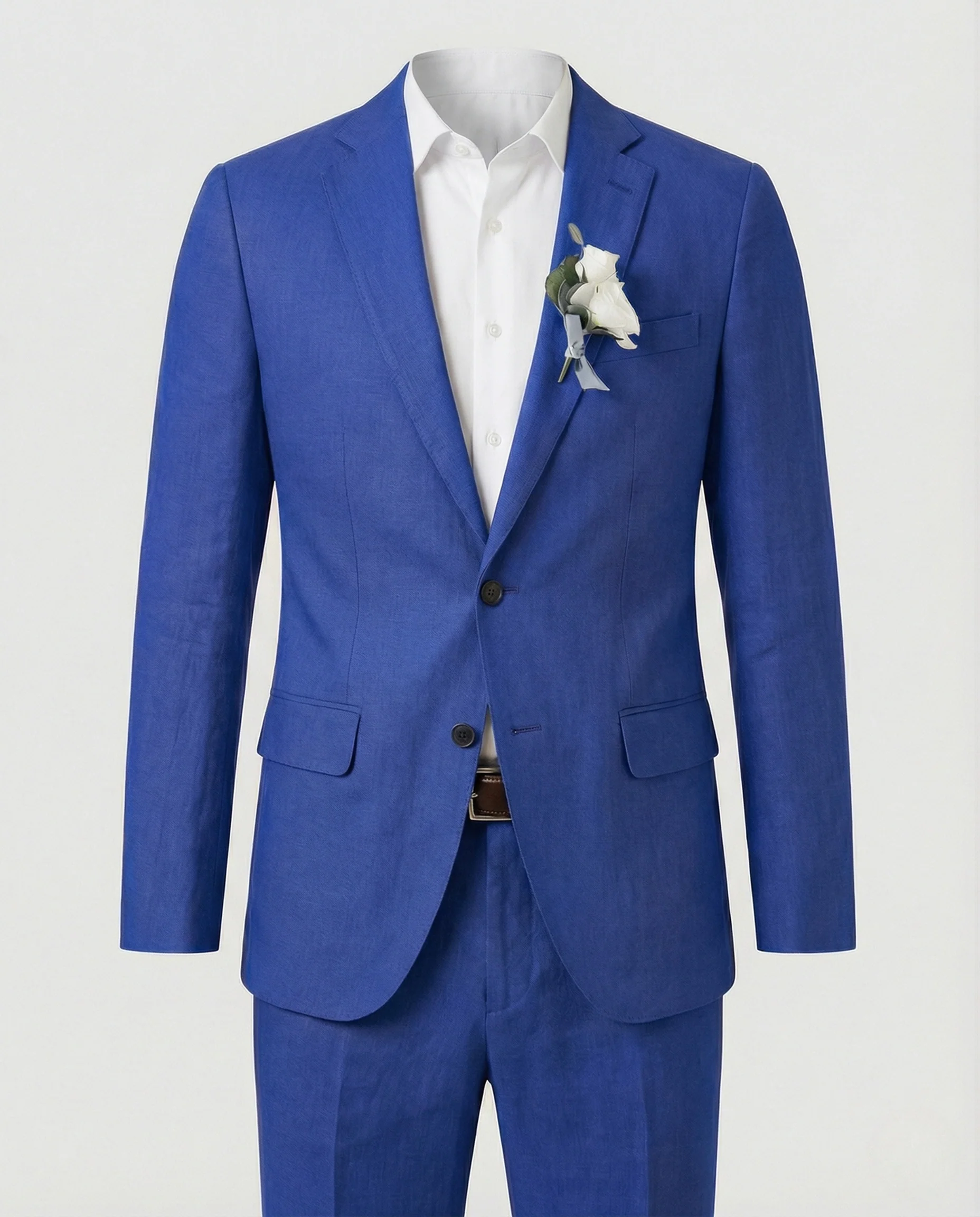 Leinenmischanzug Slim Fit Herren - Image 13
