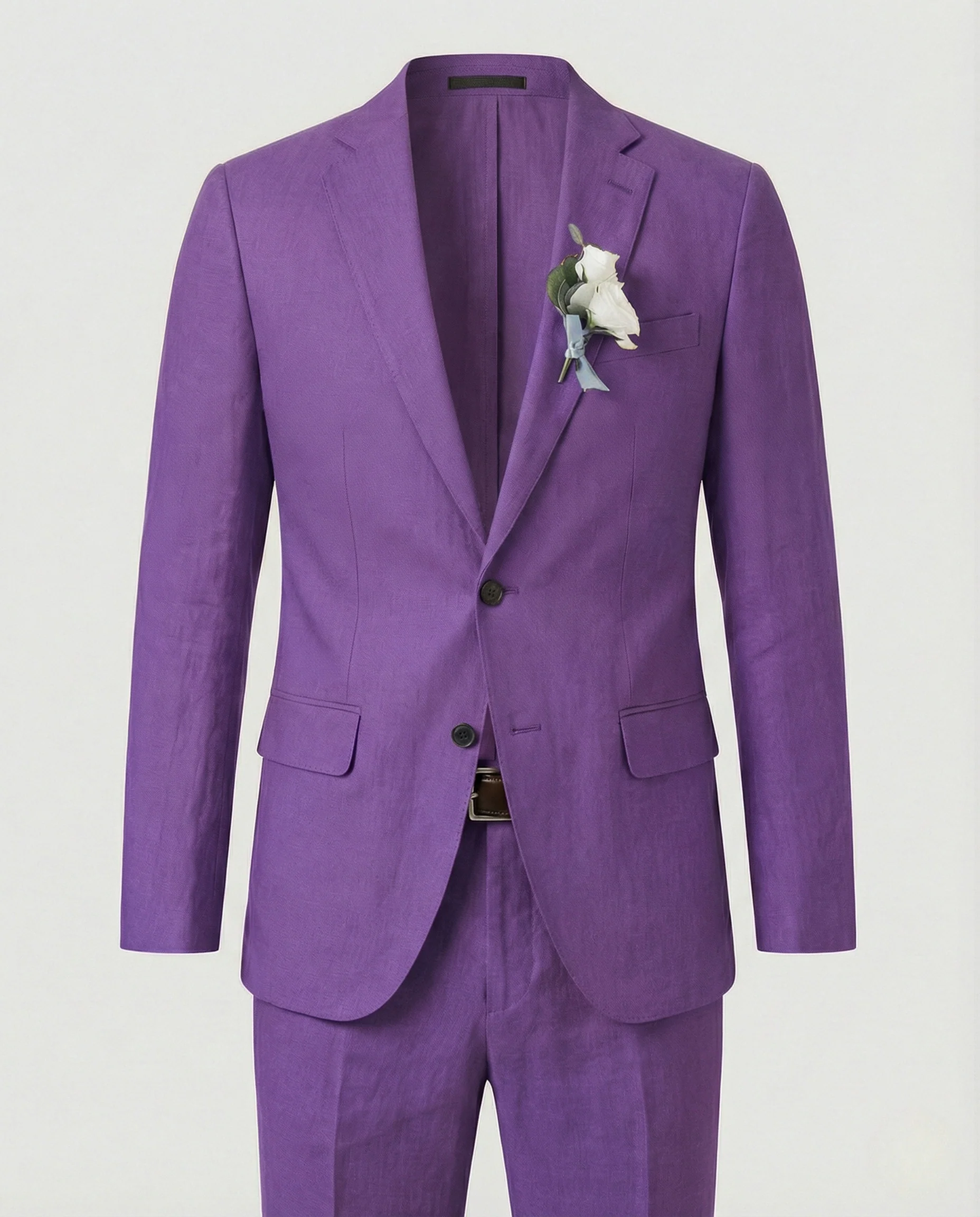 Leinenmischanzug Slim Fit Herren - Image 14