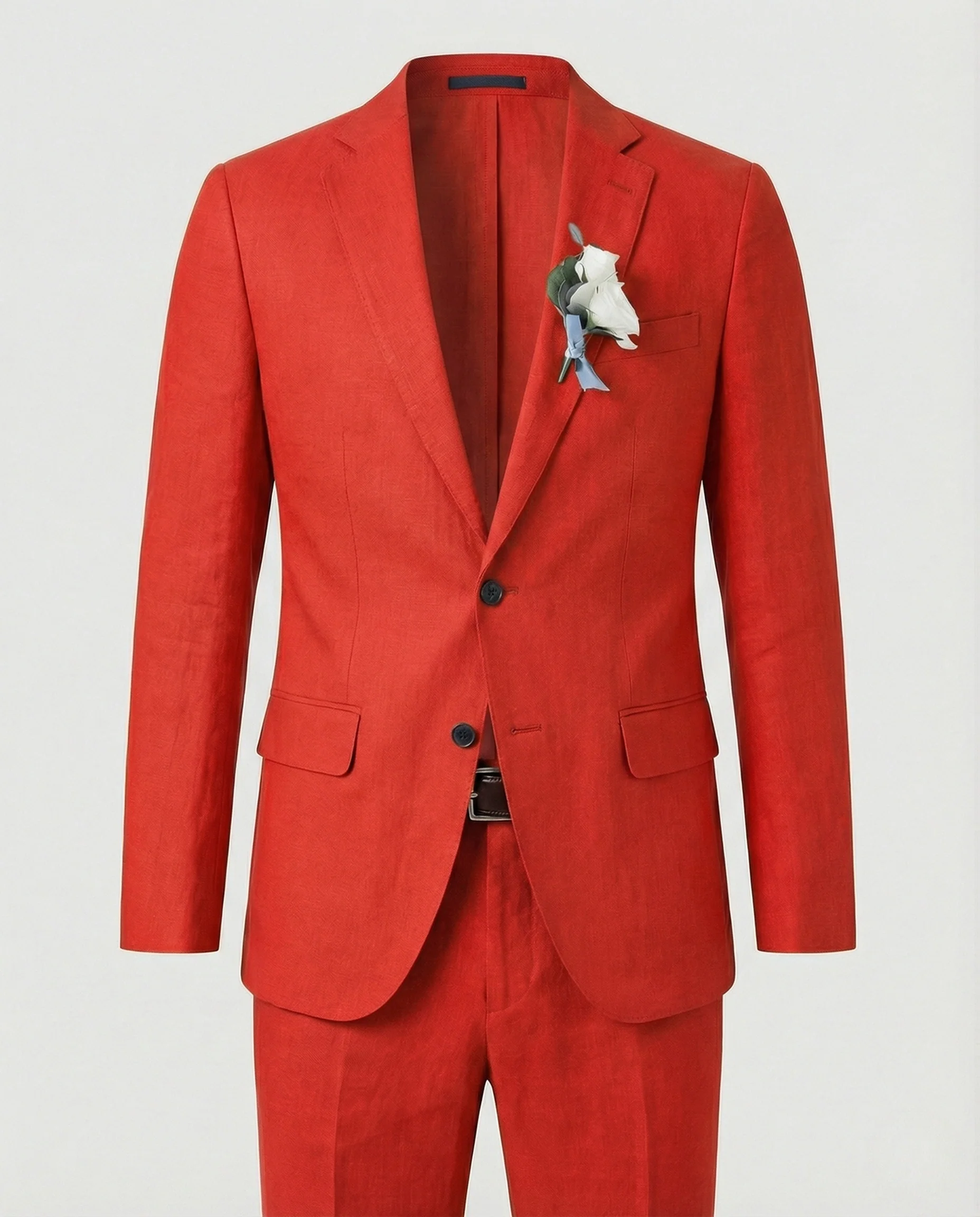 Leinenmischanzug Slim Fit Herren - Image 16