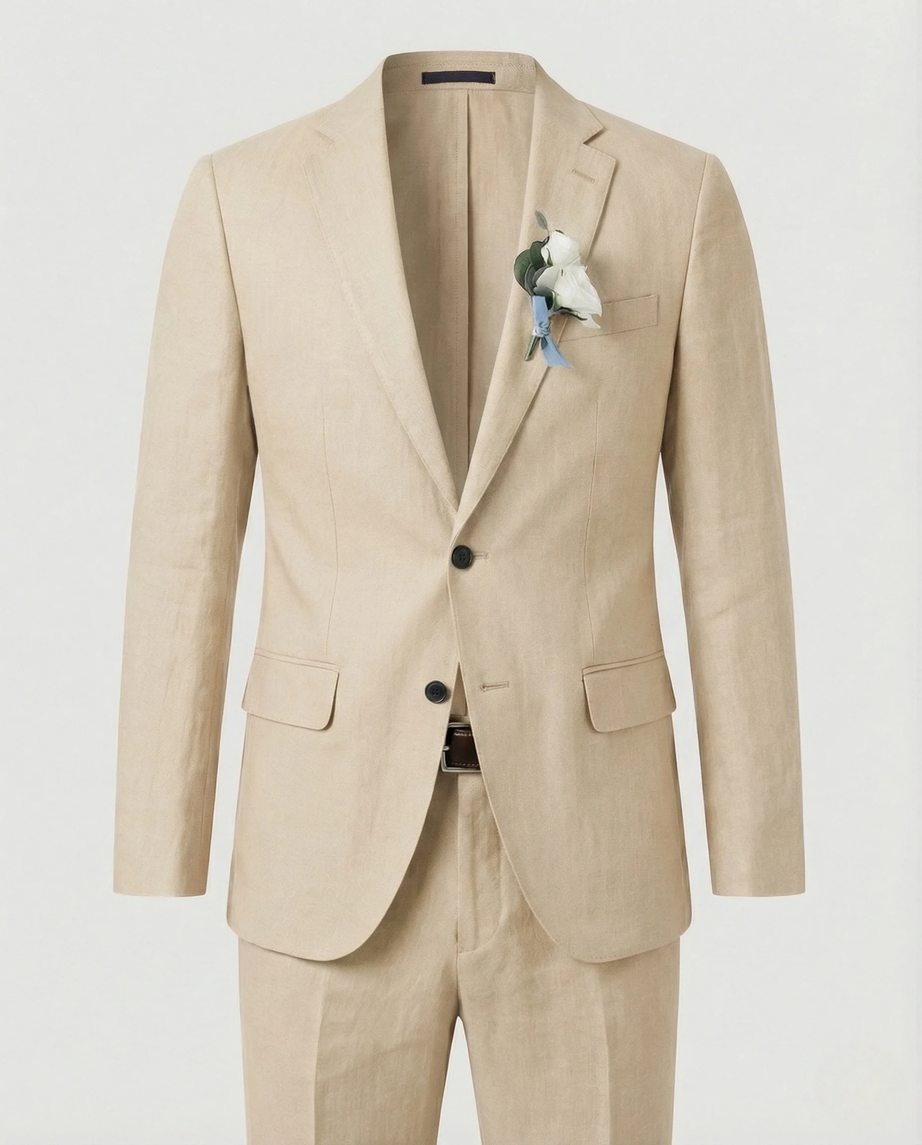 Leinenmischanzug Slim Fit Herren - Image 17