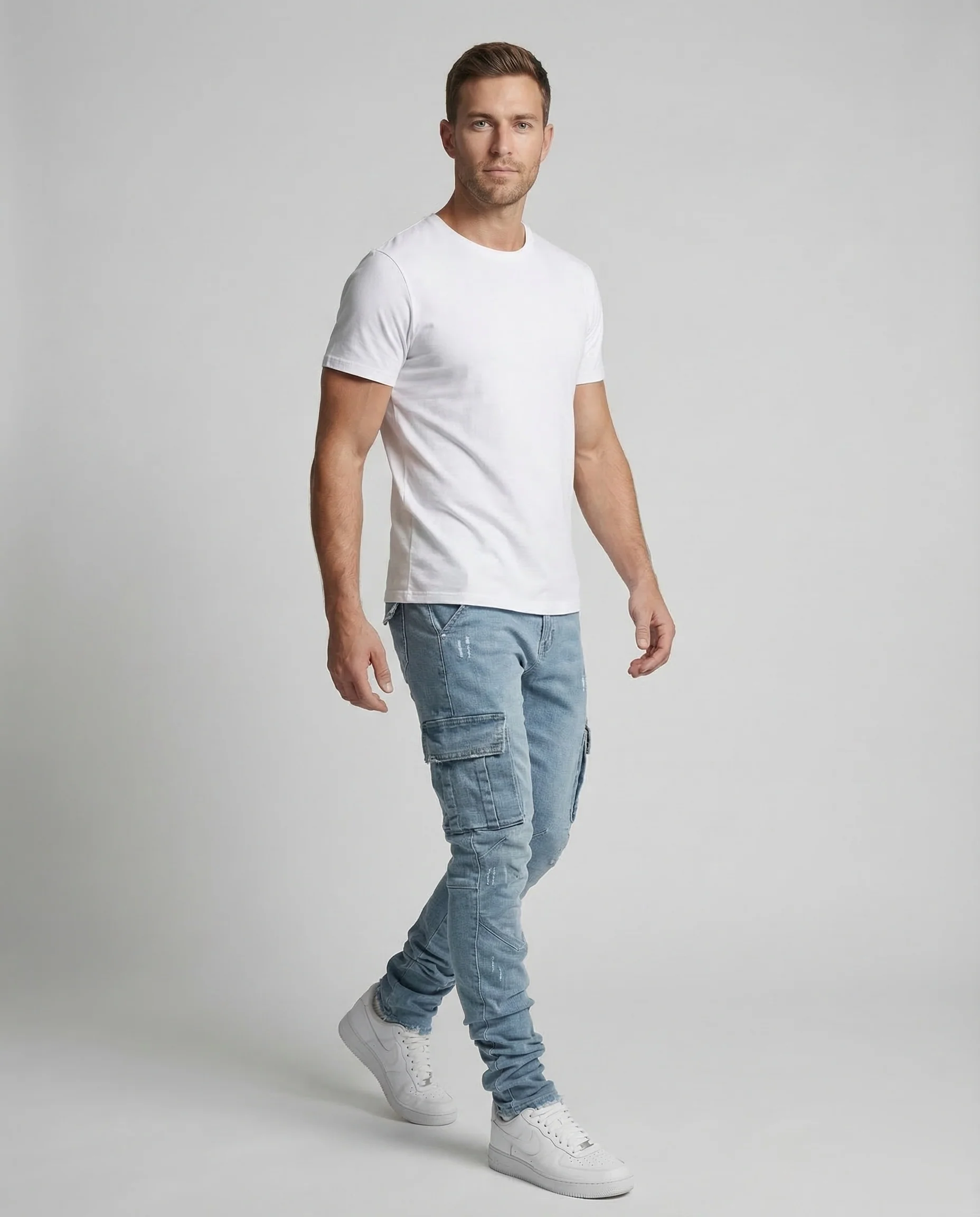 Herren Cargo Hose Slim