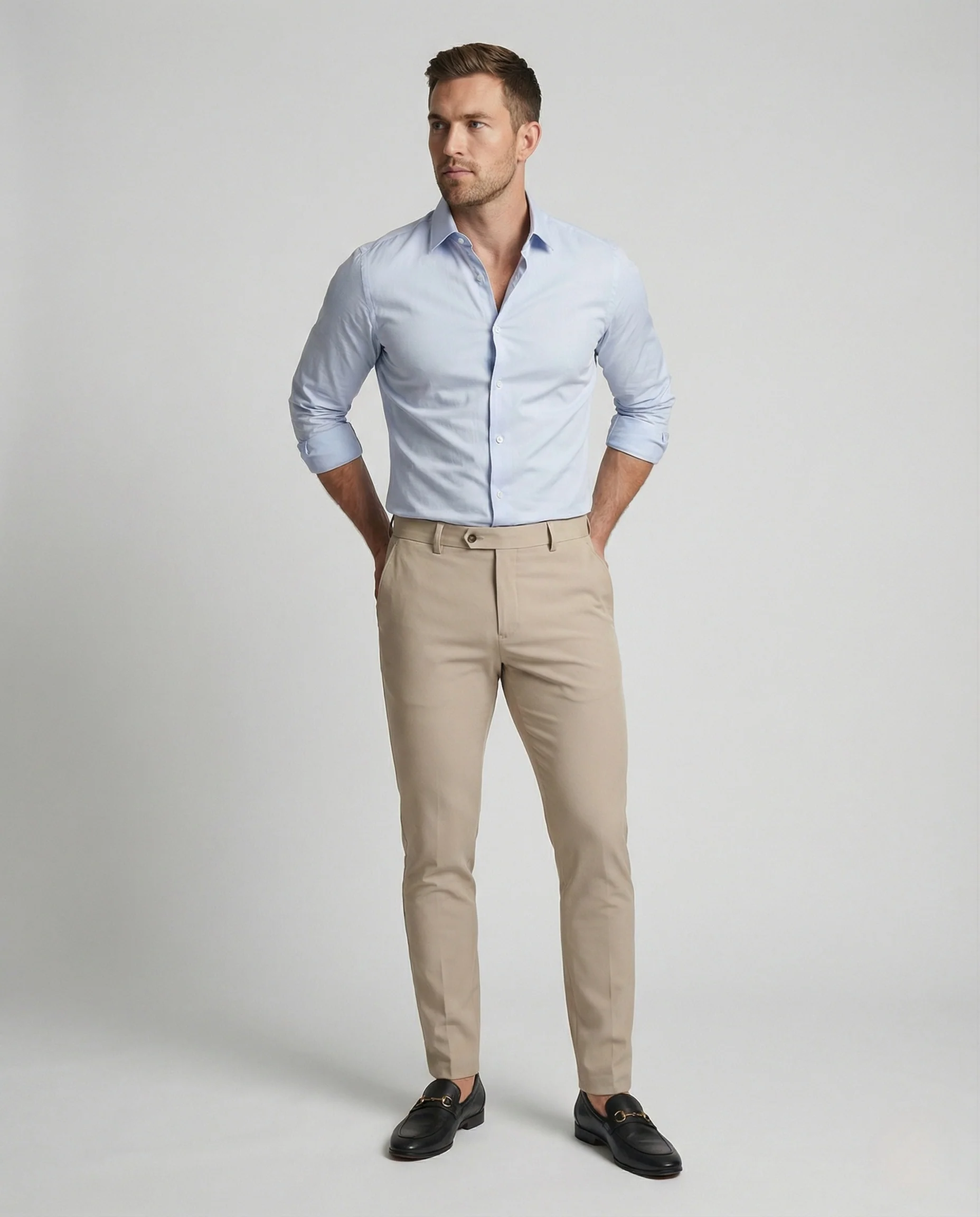 Chinohose Herren Slim Fit Stretch - Image 2