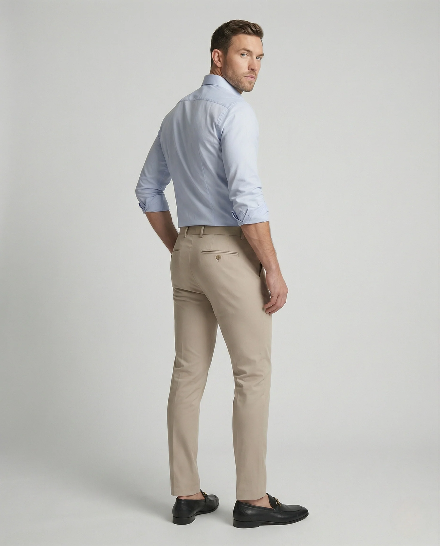 Chinohose Herren Slim Fit Stretch - Image 3