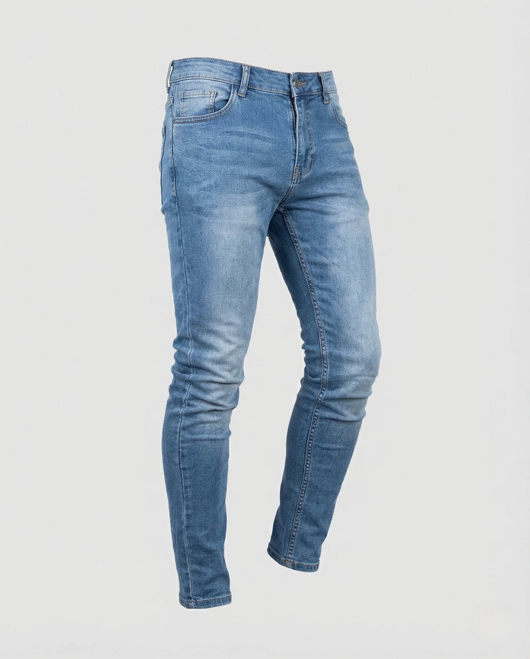 Herren Stretch Jeans Schmal Geschnitten mit Elastischem Bund - Image 4