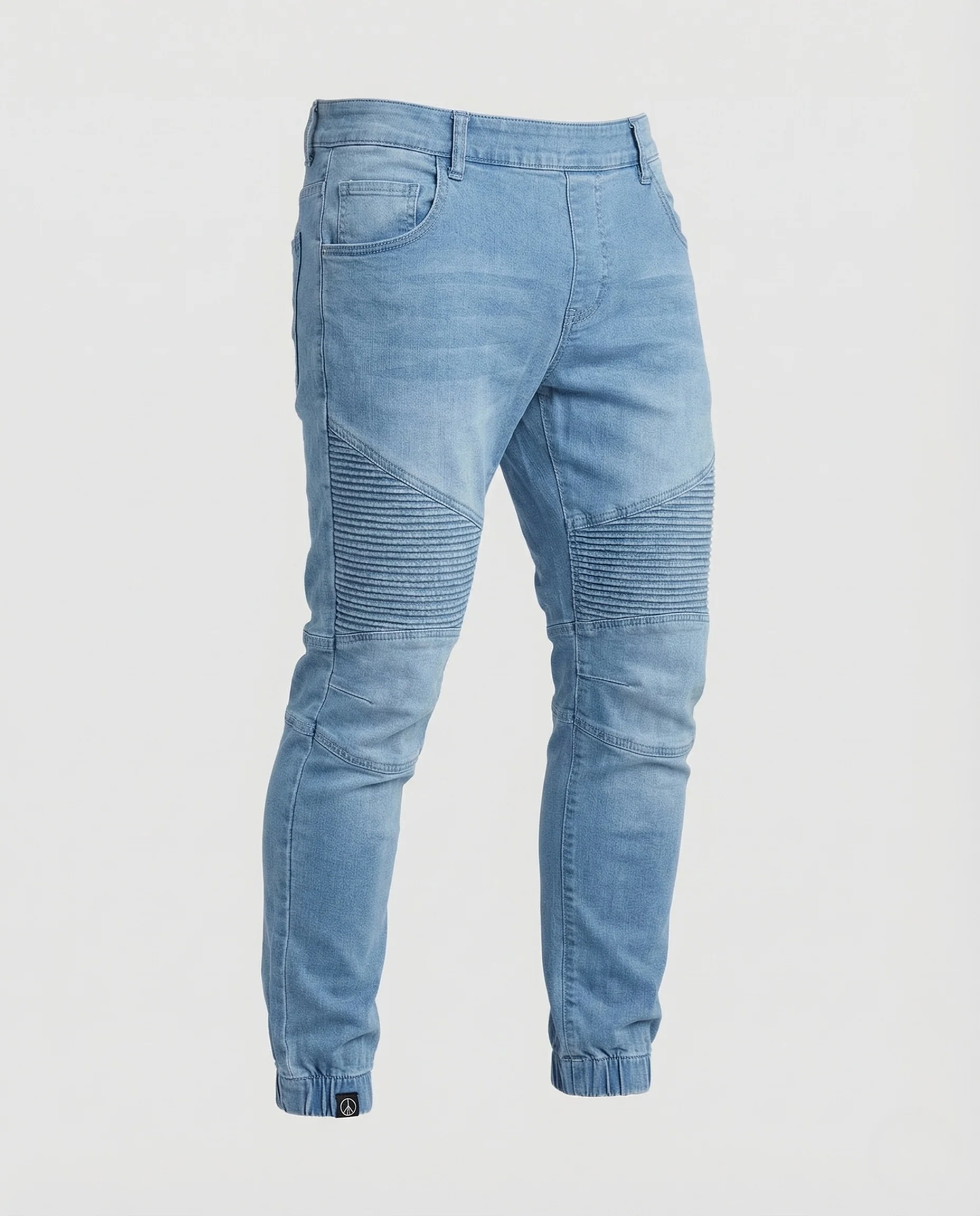 Herren Denim Jogginghose Slim mit Elastischem Bund - Image 5