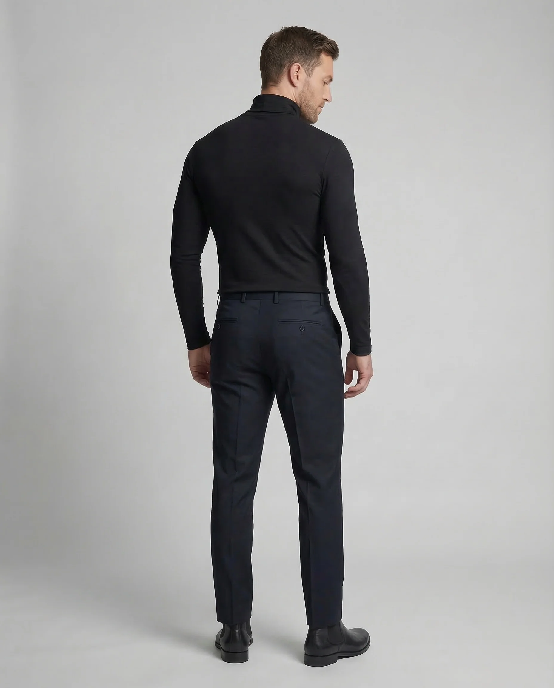 Herren Rollkragenpullover Feinstrick - Image 4