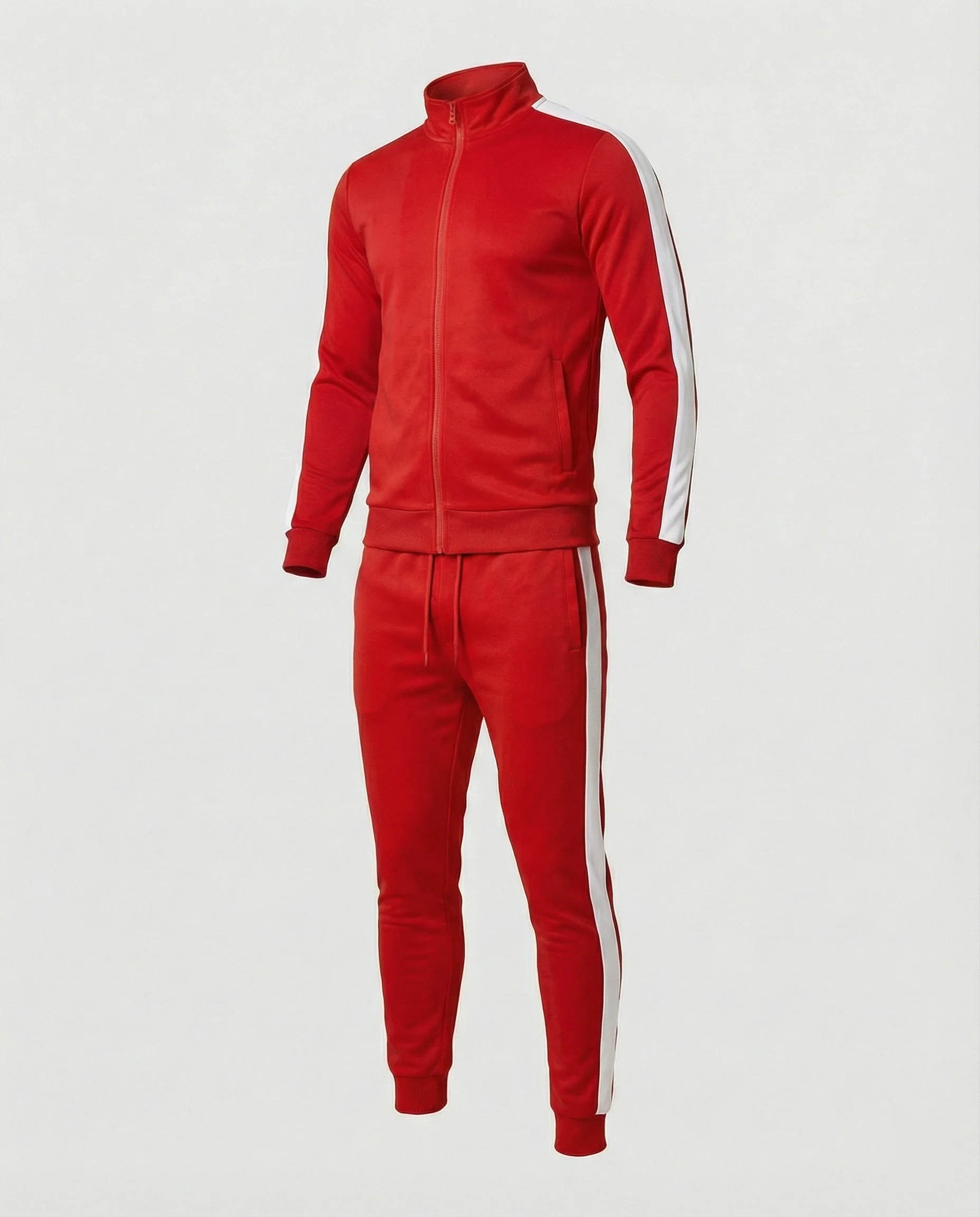 Herren Trainingsanzug Slim Fit mit Stehkragen
