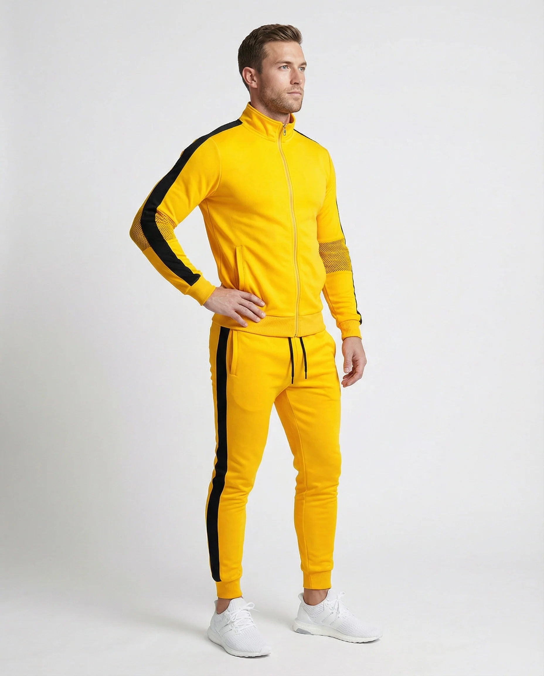 Herren Trainingsanzug Slim Fit mit Stehkragen - Image 10