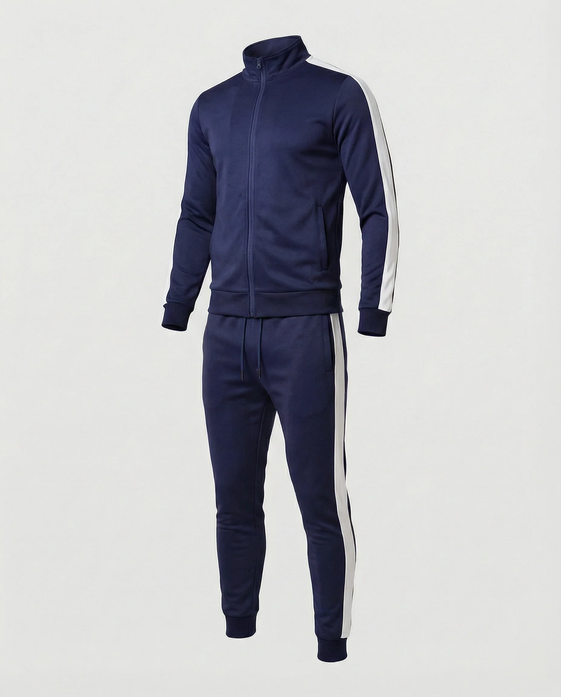 Herren Trainingsanzug Slim Fit mit Stehkragen - Image 2