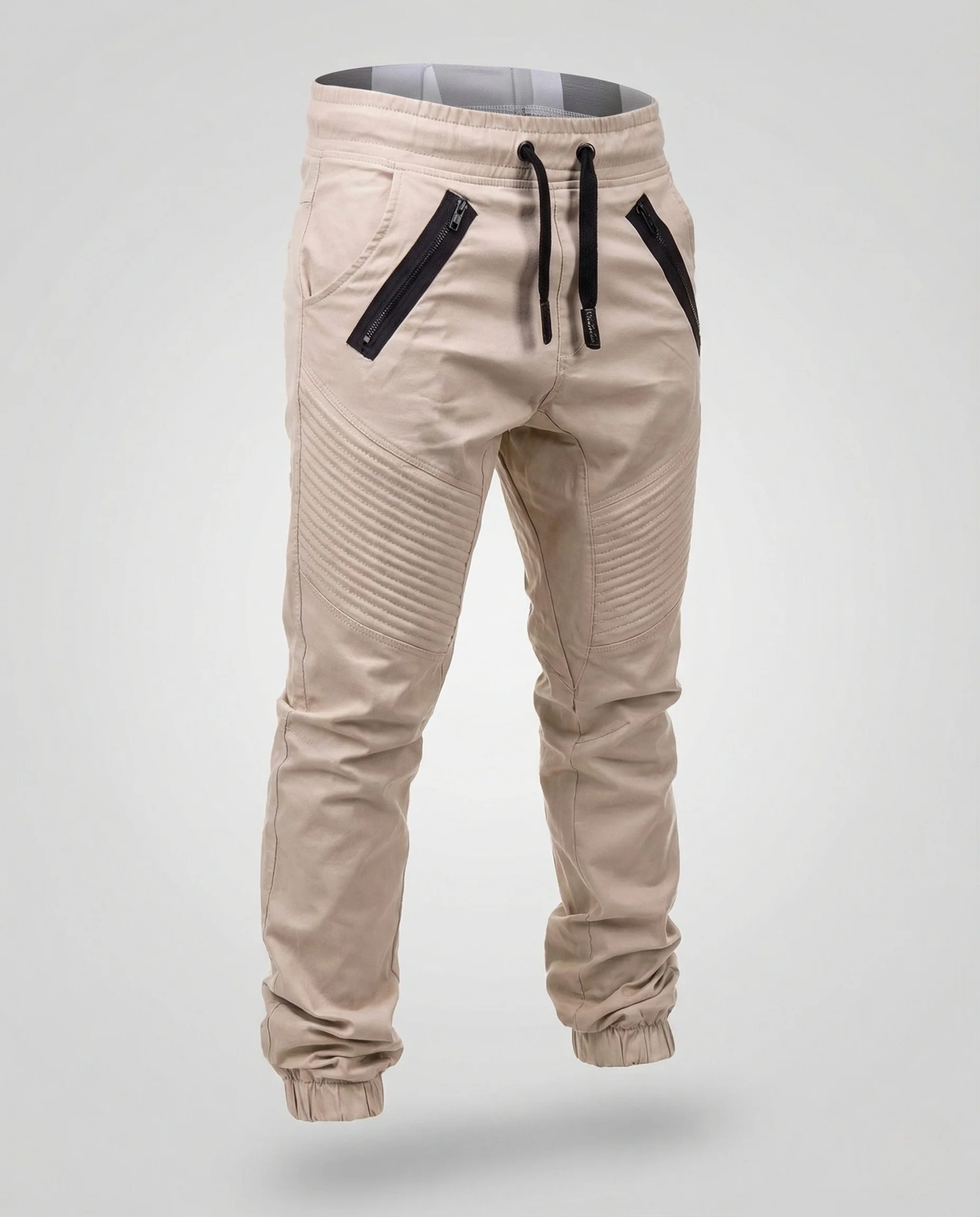 Herren Biker Jogginghose mit Steppdetails - Image 5