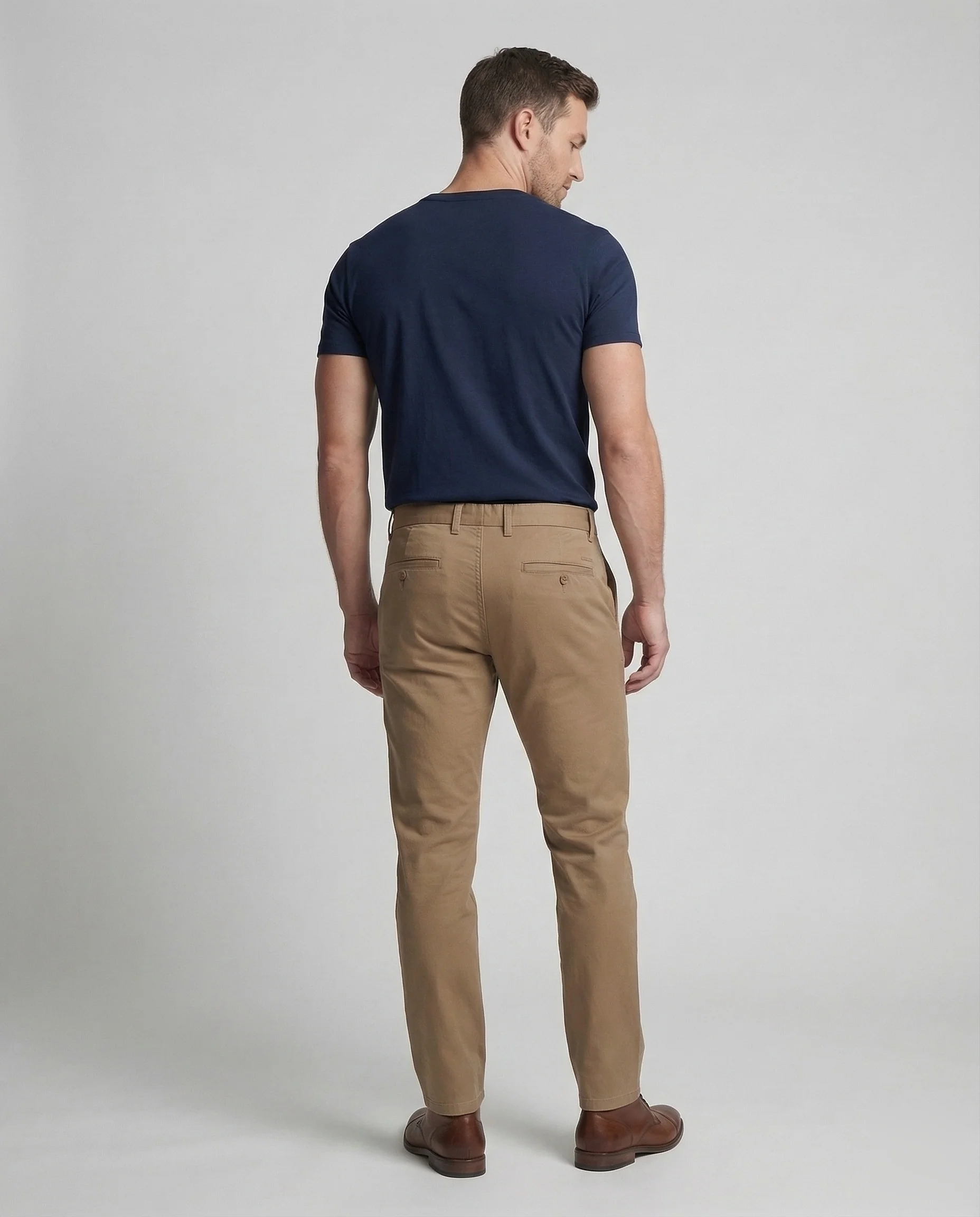 Herren Chinohose Baumwolle Gerade - Image 4