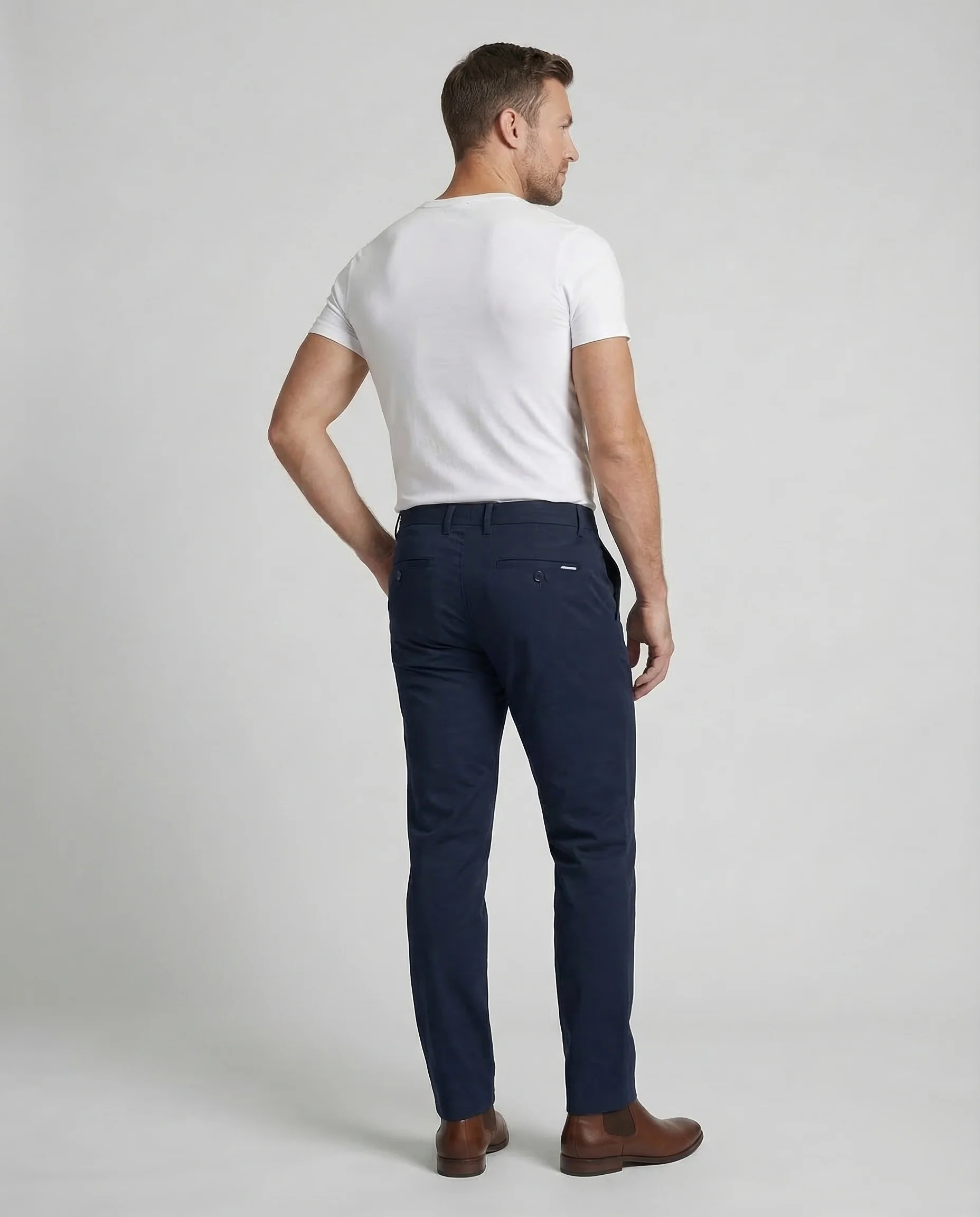 Herren Anzughose Slim Bügelfalte - Image 4