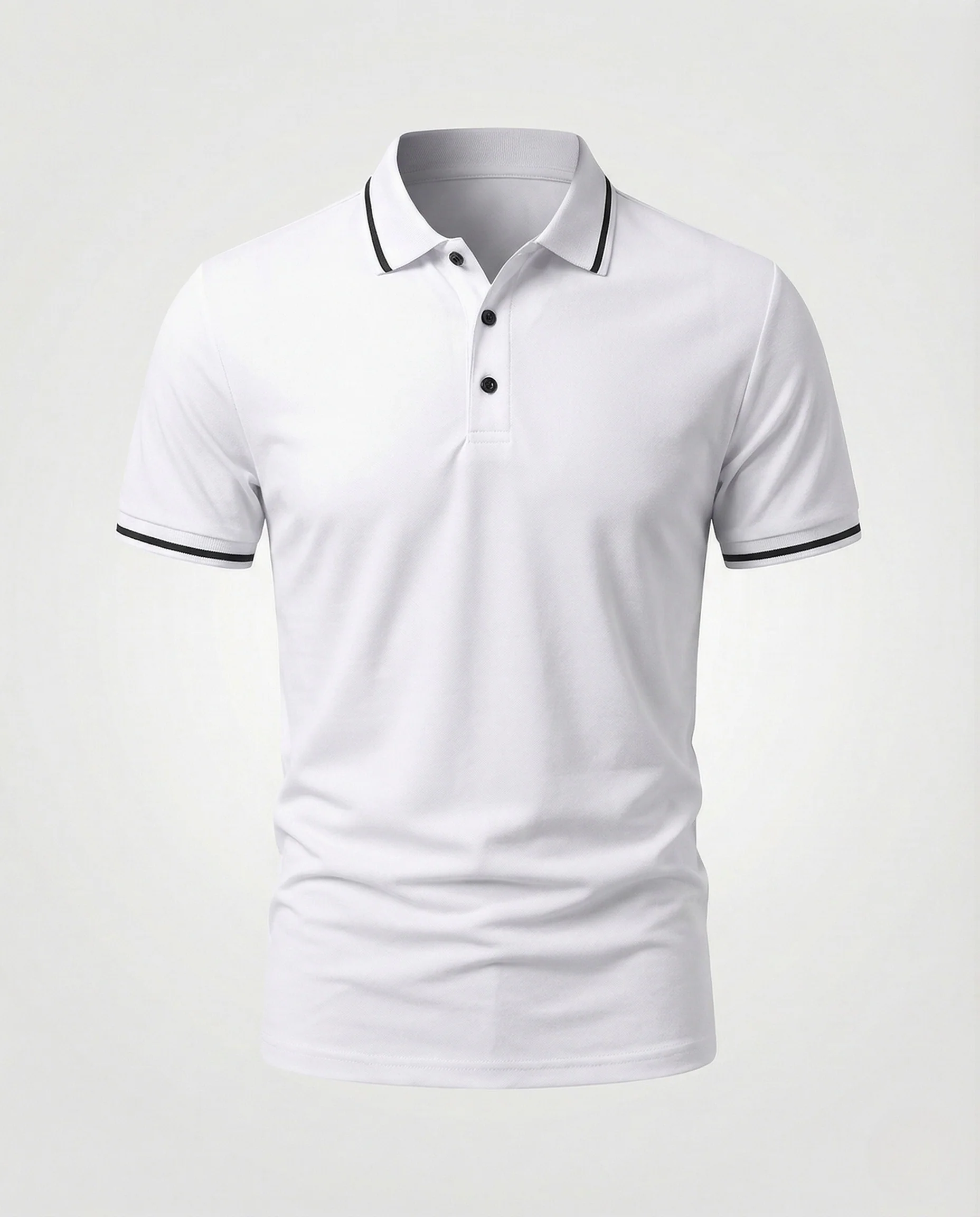 Herren Poloshirt Kurzarm Slim Fit mit Kontrastkragen - Image 6