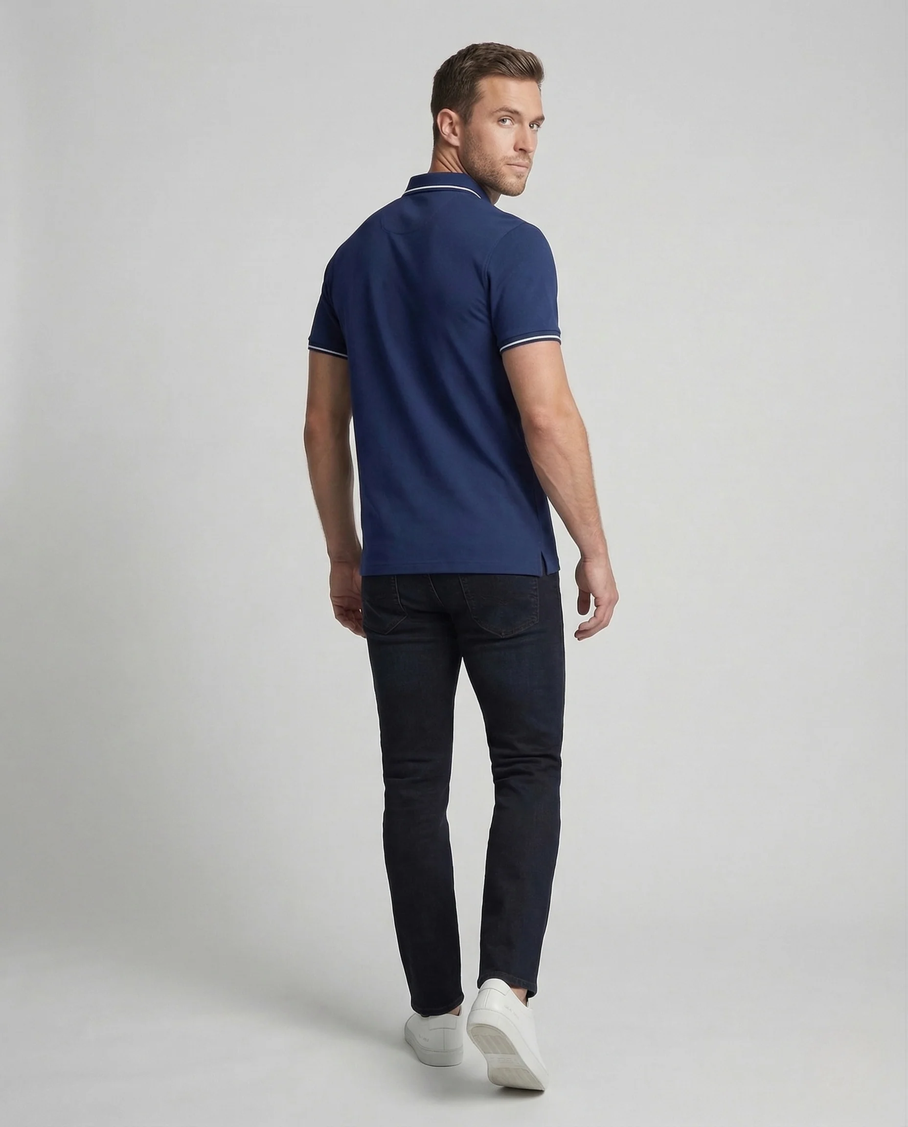 Herren Performance Poloshirt sportlich elegant mit Stretch - Image 3