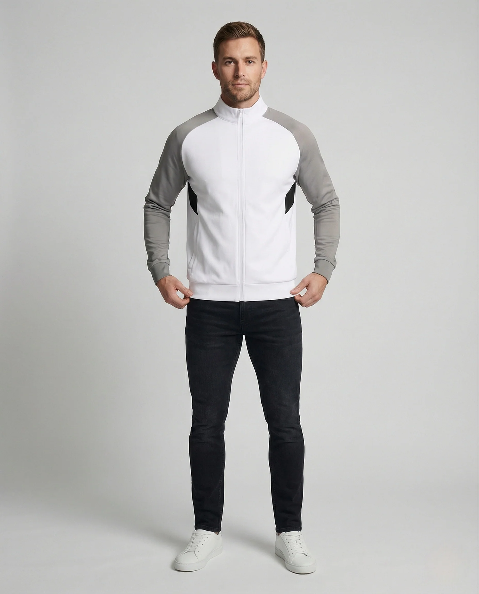 Trainingsjacke Sportlich Mit Raglan Herren - Image 2