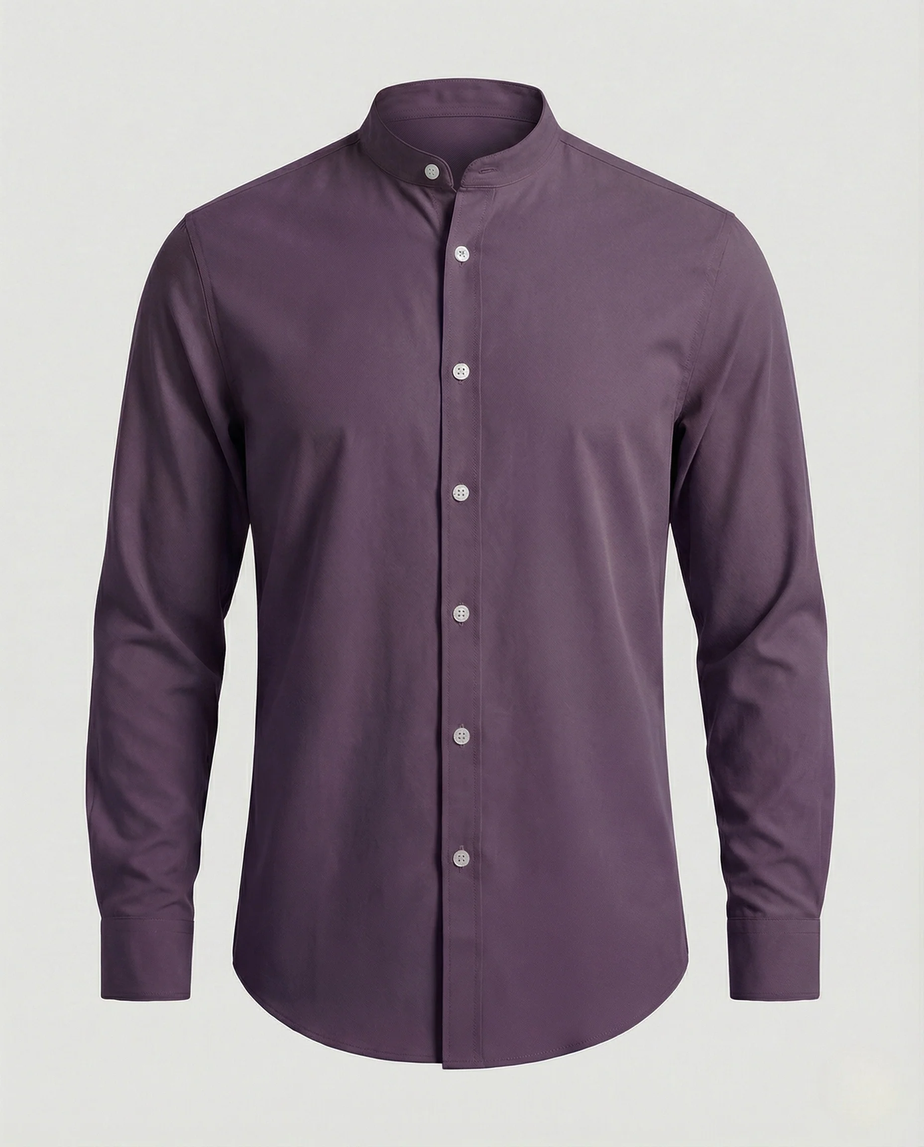 Stehkragenhemd Slim Fit Herren - Image 10