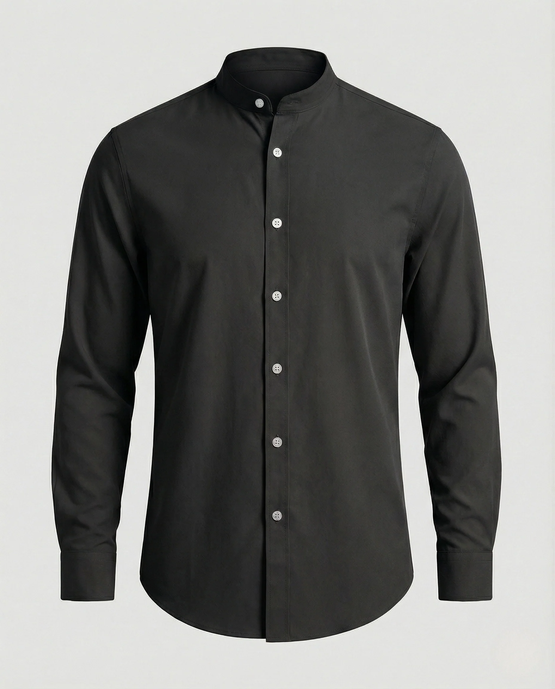 Stehkragenhemd Slim Fit Herren - Image 11
