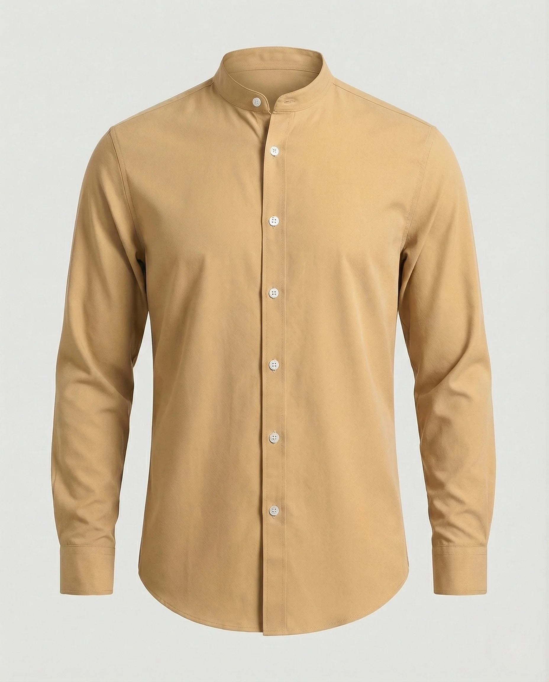 Stehkragenhemd Slim Fit Herren - Image 5