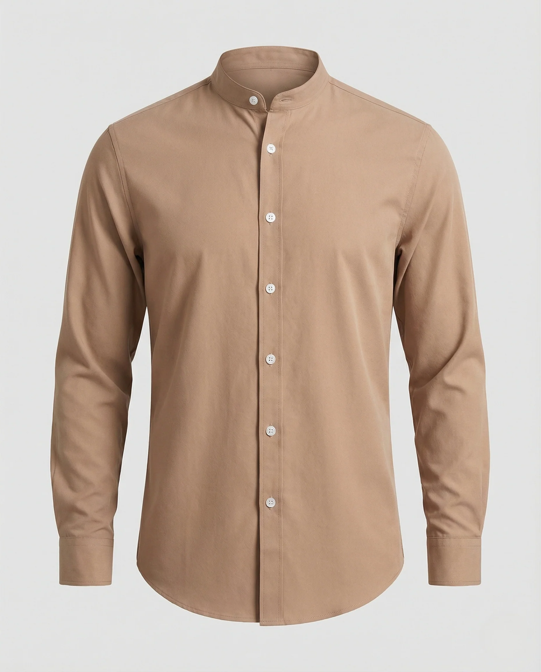 Stehkragenhemd Slim Fit Herren - Image 6