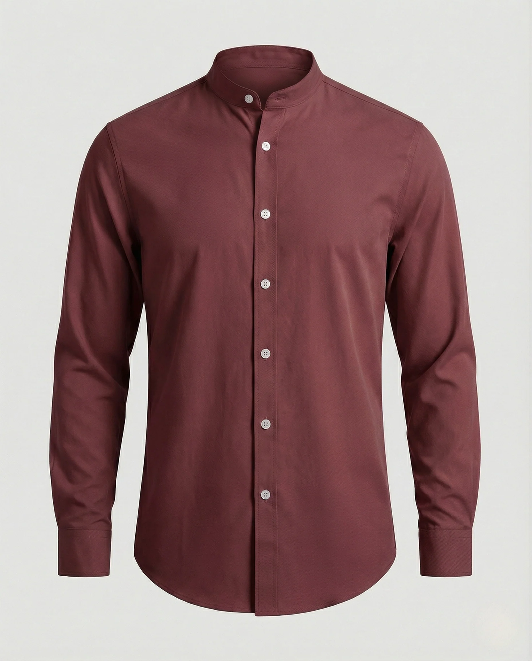 Stehkragenhemd Slim Fit Herren - Image 8