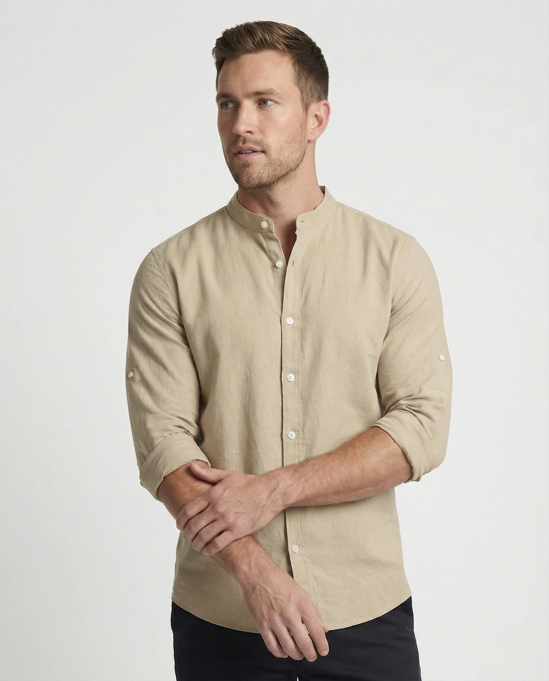 Herren Stehkragenhemd Regular Fit - Image 9