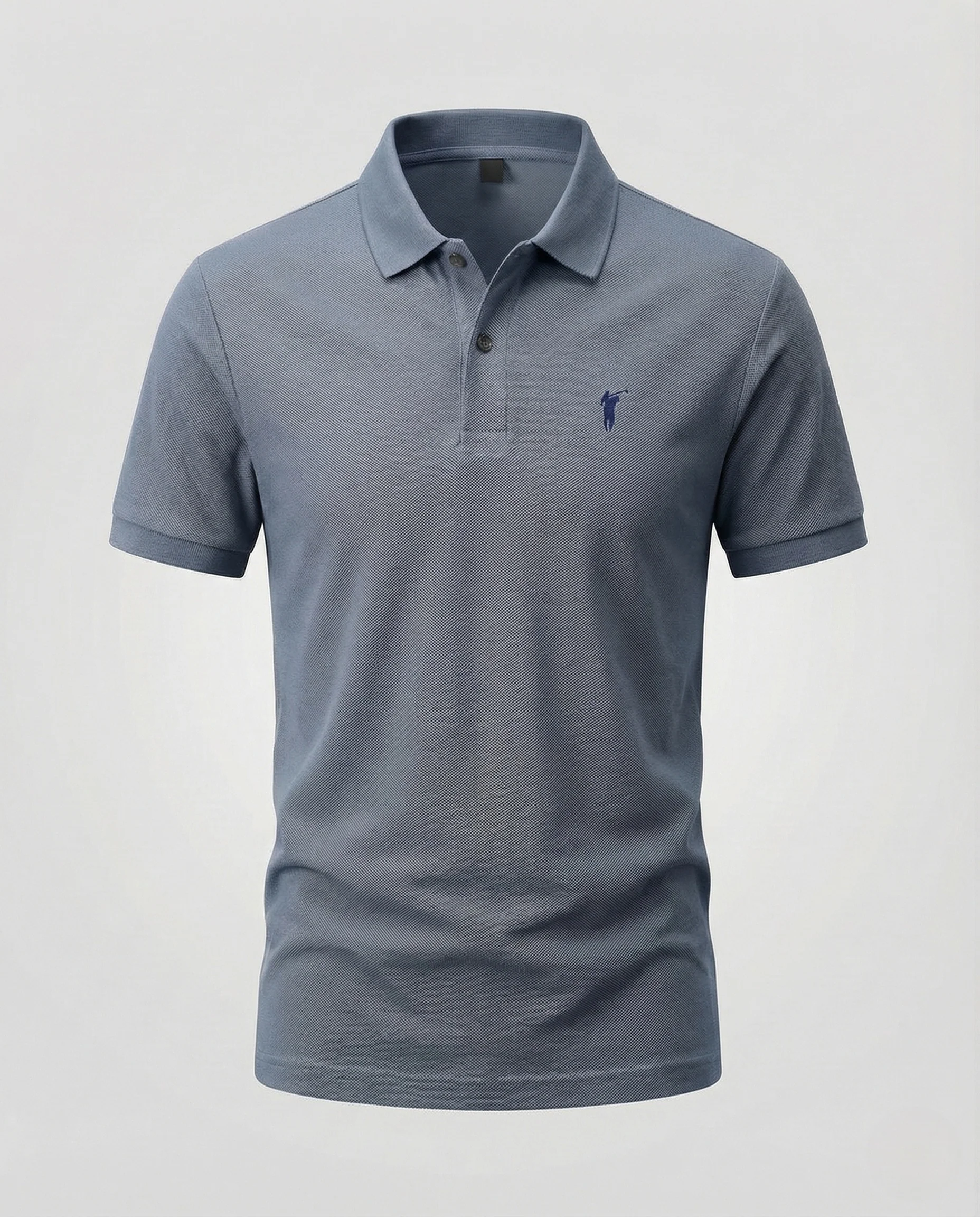 Herren Piqué Polohemd mit Bruststick und Rippabschlüssen - Image 11