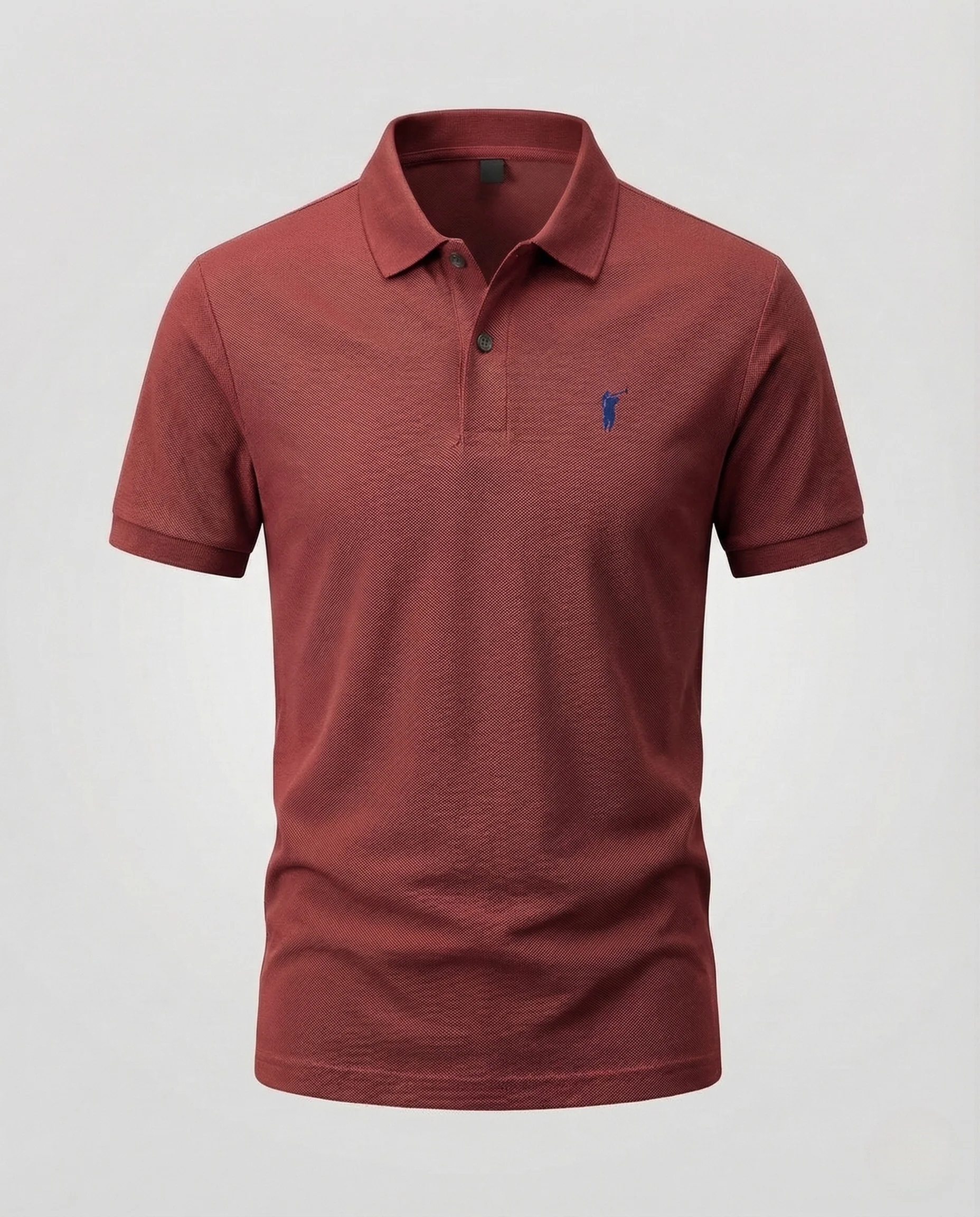 Herren Piqué Polohemd mit Bruststick und Rippabschlüssen - Image 12