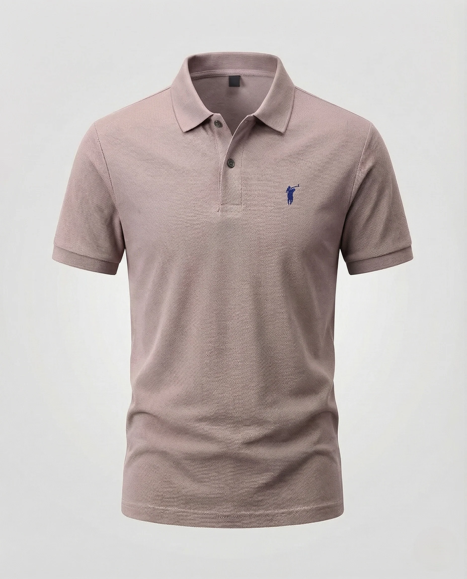 Herren Piqué Polohemd mit Bruststick und Rippabschlüssen - Image 15