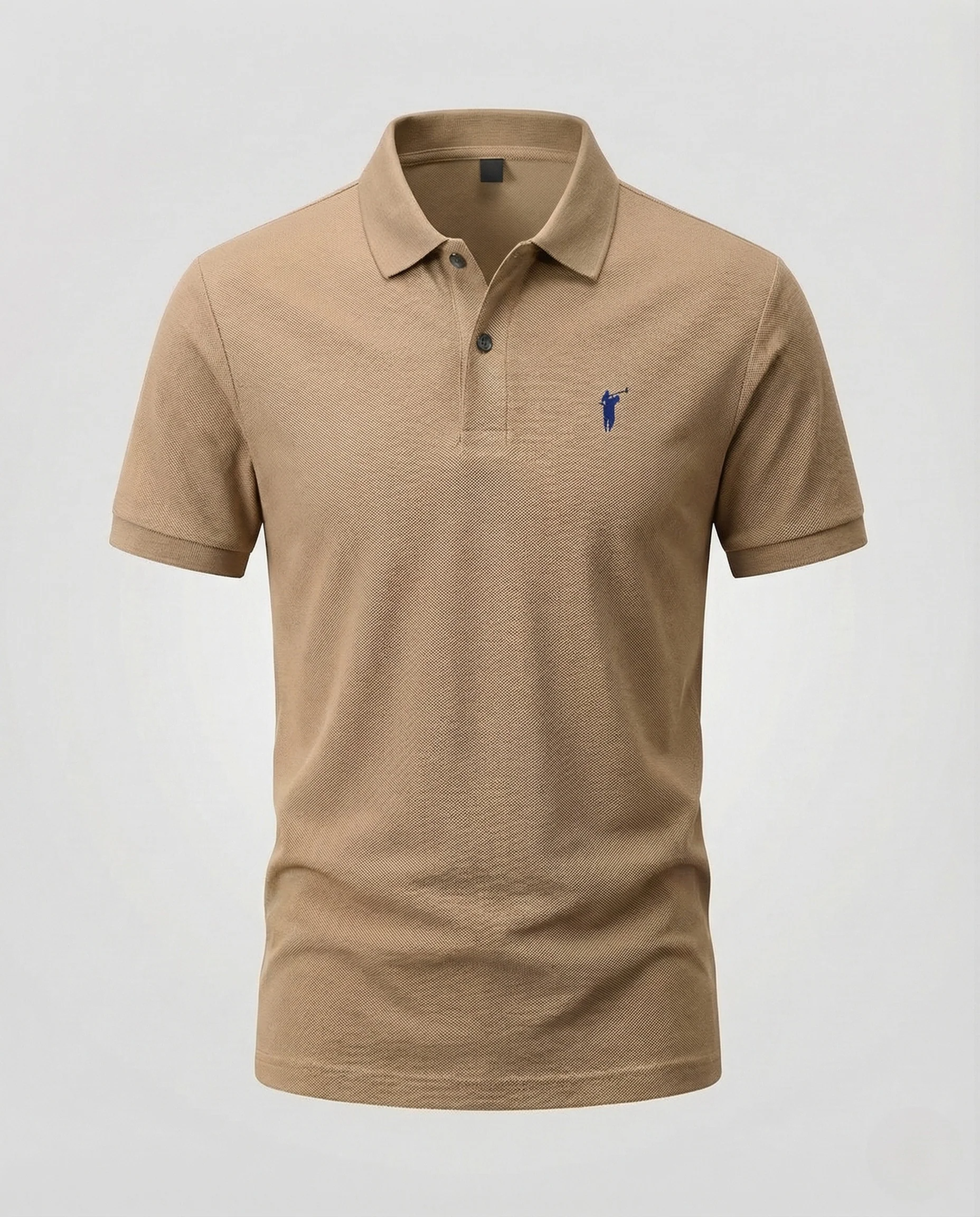 Herren Piqué Polohemd mit Bruststick und Rippabschlüssen - Image 20