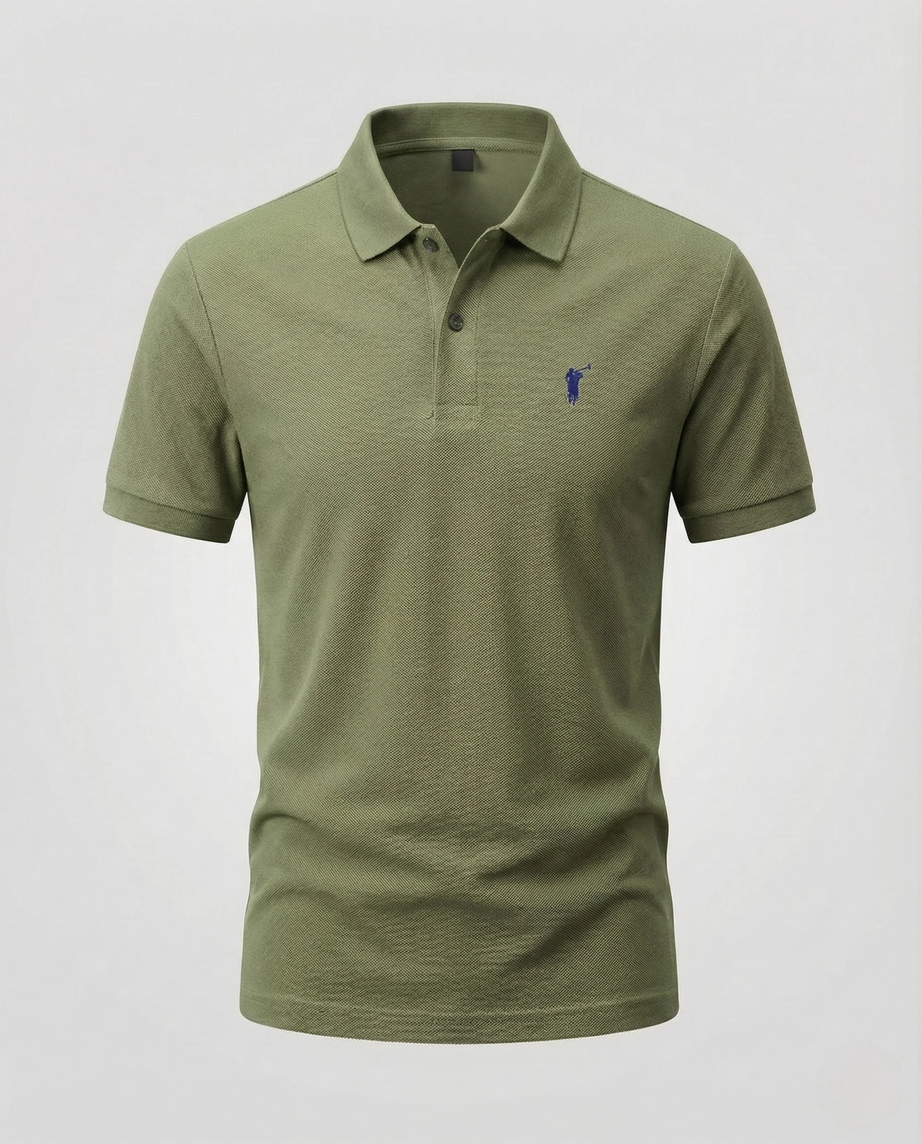 Herren Piqué Polohemd mit Bruststick und Rippabschlüssen - Image 21