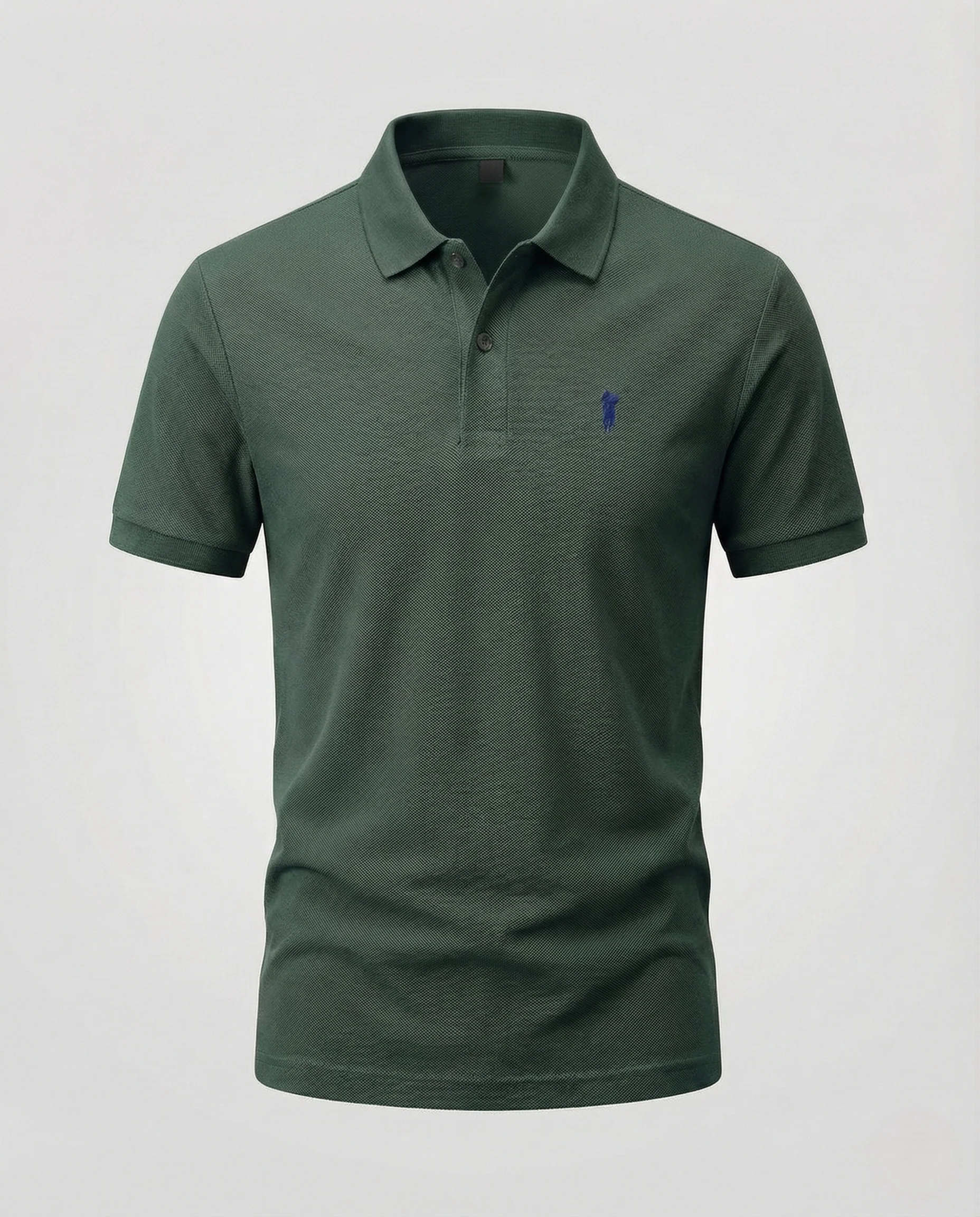 Herren Piqué Polohemd mit Bruststick und Rippabschlüssen - Image 22