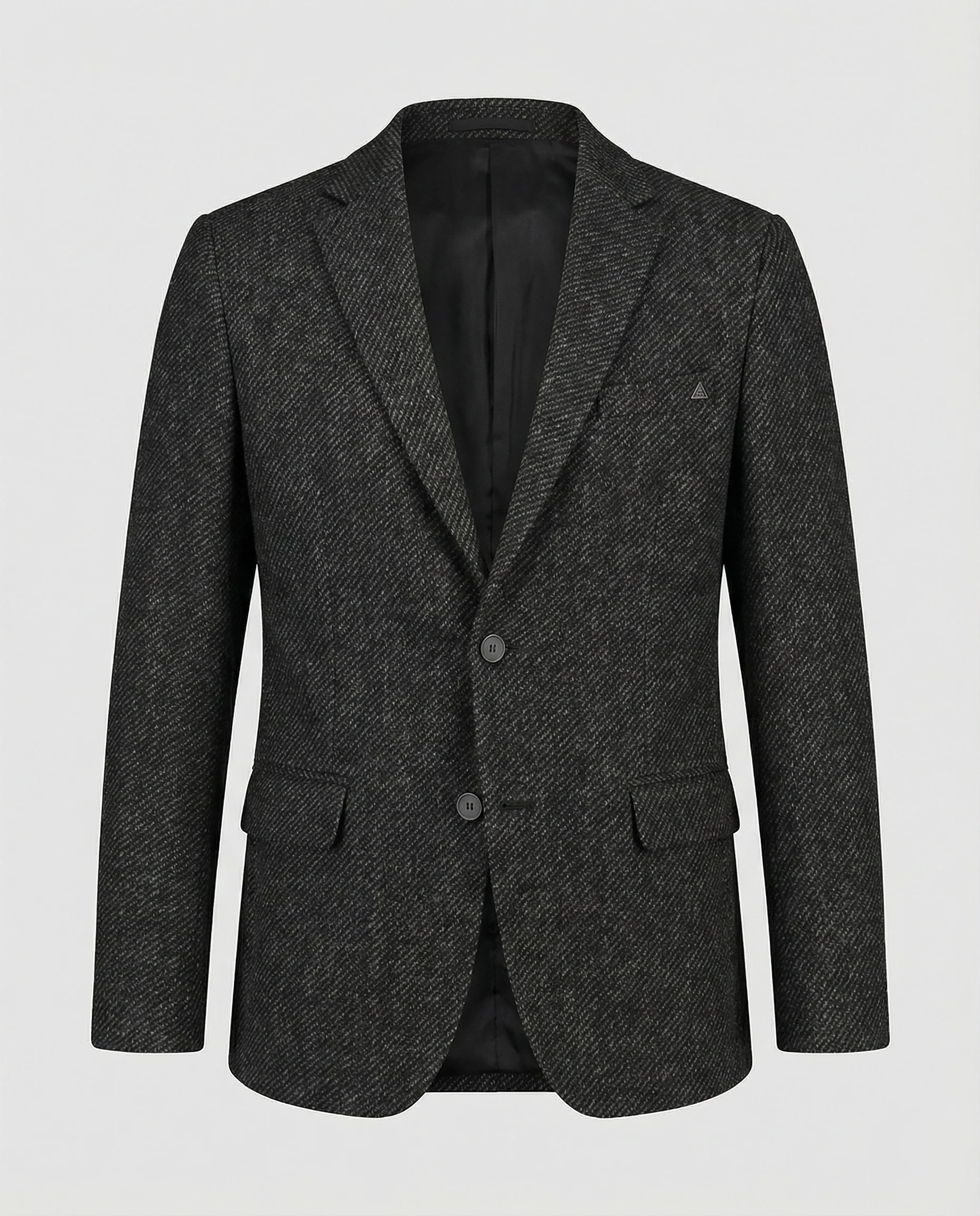 Herren Tweed Sakko Slim Fit 2-Knopf